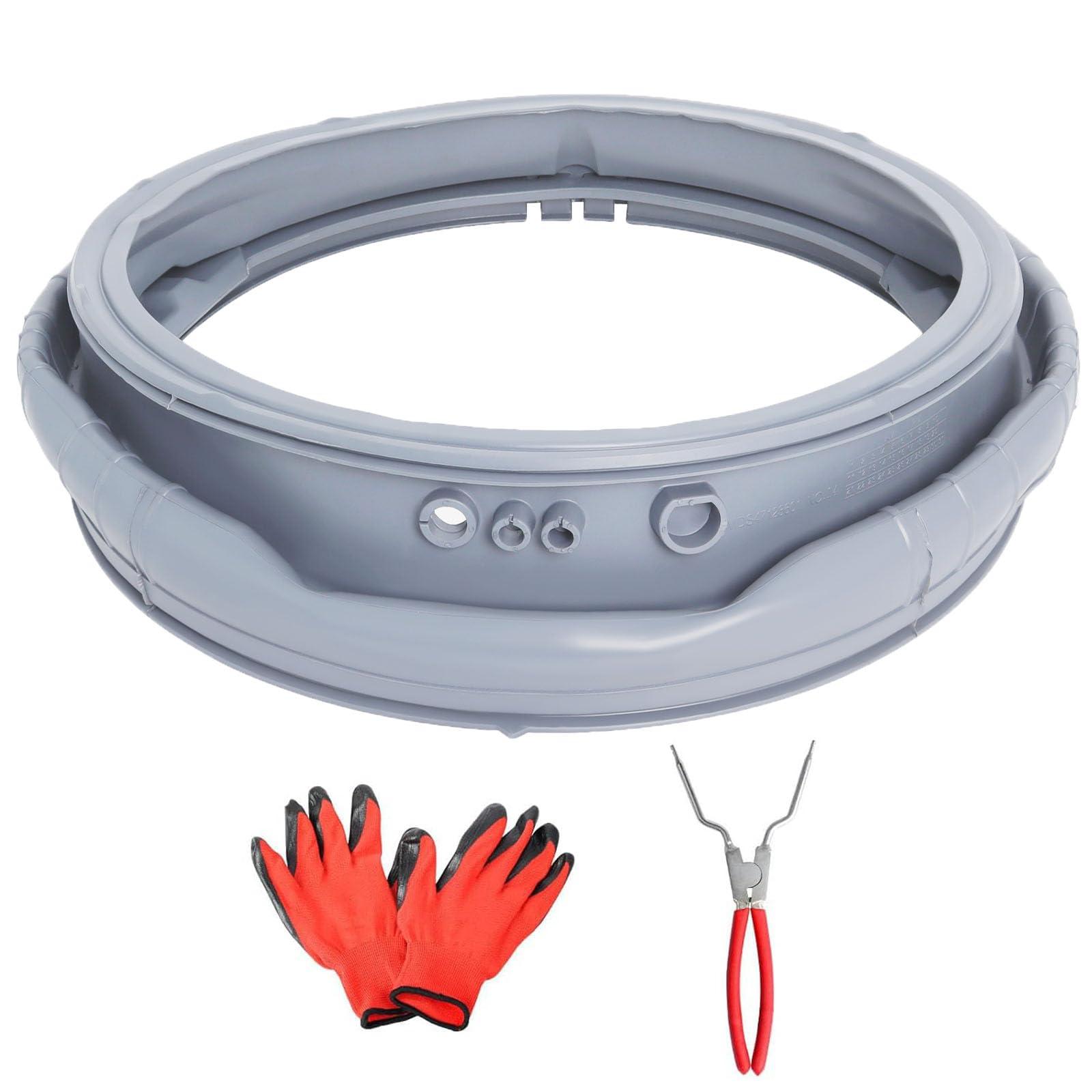 LG Kenmore Washer Door Boot Seal Gasket Replacement - Compatible with WM3470HVA, WM3570HVA, WM3570HWA, WM3770HWA, WM3470HWA, WM3575CW, MDS47123605 - Durable Rubber Seal for Washing Machine Door - Perfect for Leak Prevention and Quiet Operation