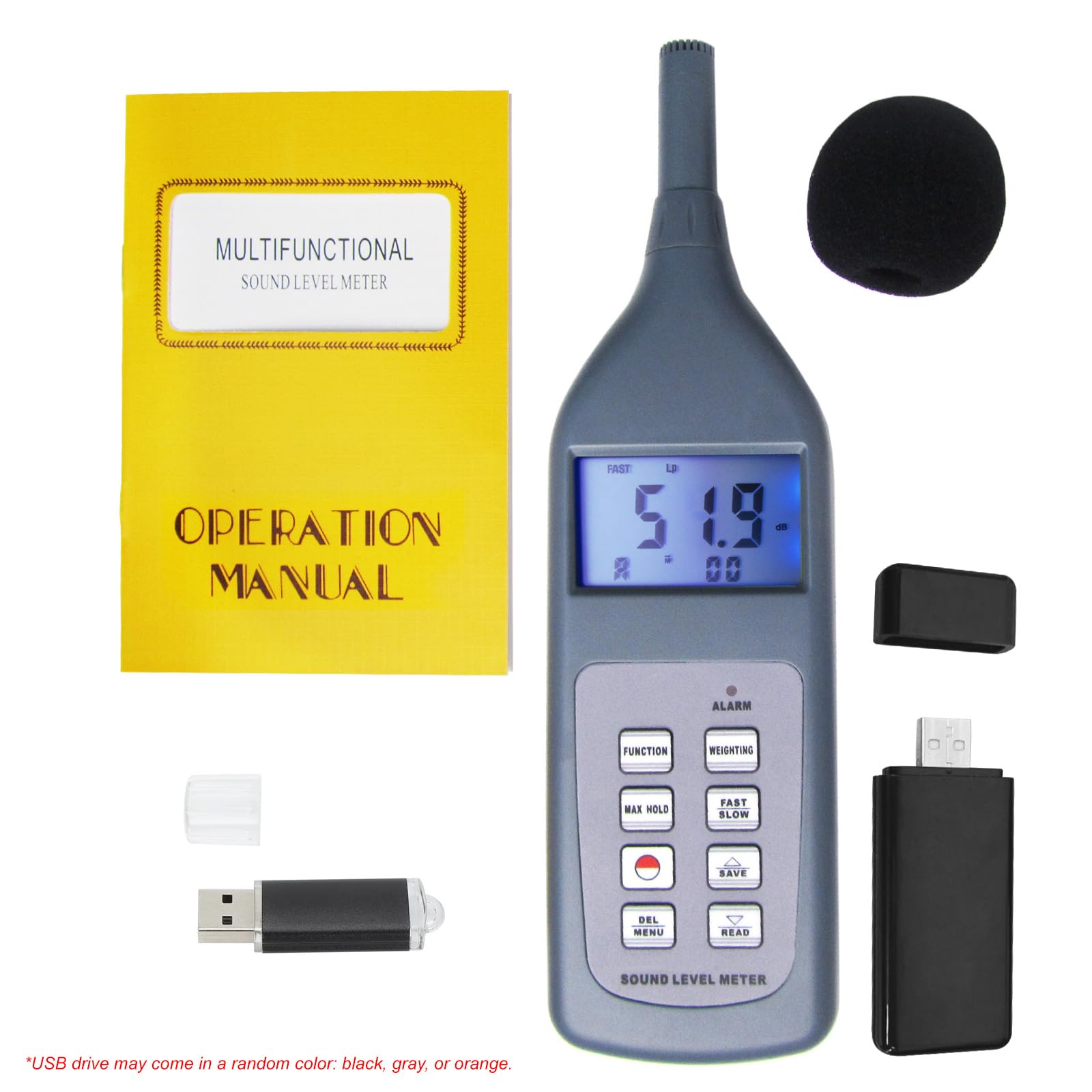 Professional Digital Sound Level Meter 30-130dB with Bluetooth - Noise Measurement Tool for Home, Studio, Construction & Industrial Use