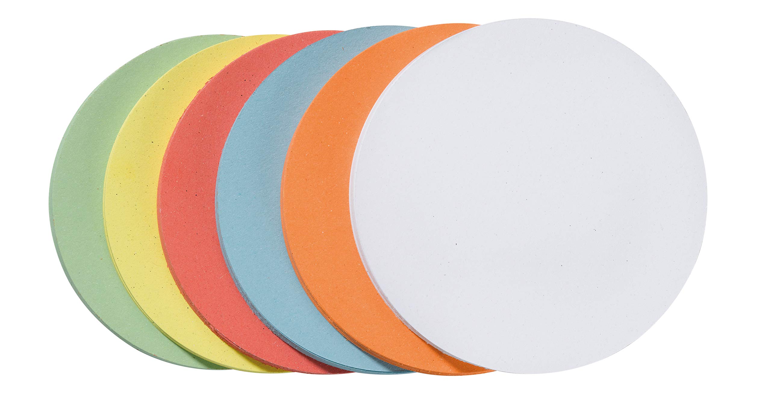 Franken UMZ 20 04 Presentation Cards Circular 195mm Big Bowl - Pack of 500 Yellow & Assorted Colors - Perfect for Office Supplies, Business Cards, Party Decorations & Craft Projects