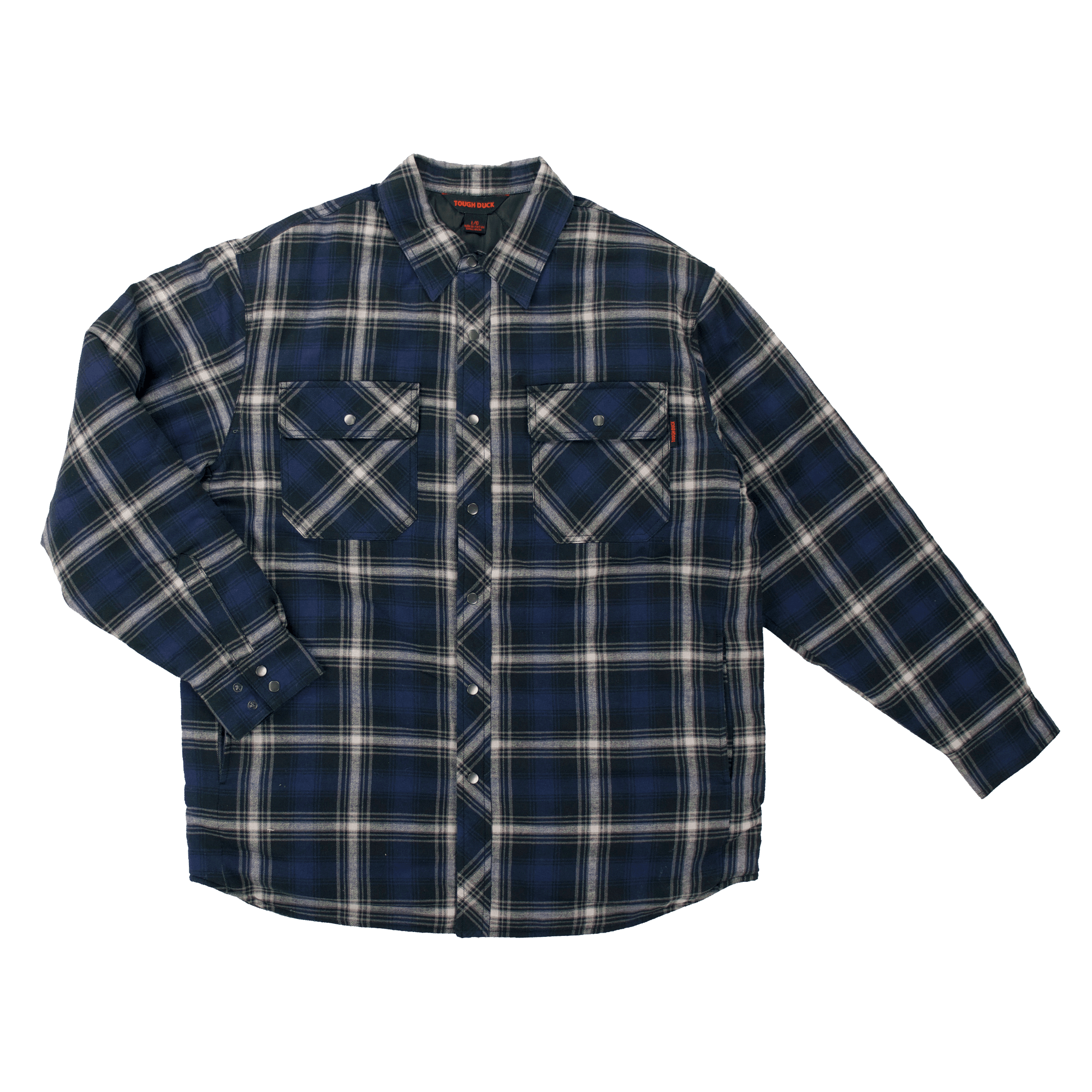 Tough Duck Quilt Lined Flannel Shirt WS05 - Heavy Duty Work Shirt for Men, Warm Winter Flannel Lined Jacket - Ideal for Construction, Farming & Outdoor Activities