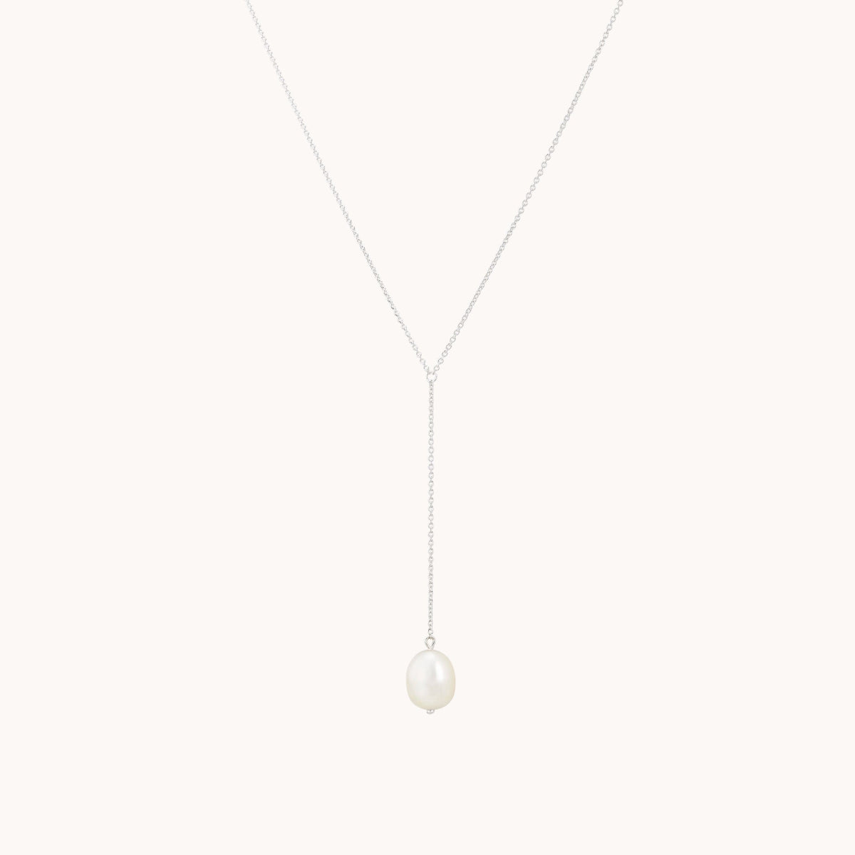 Sofia Perla Lariat Necklace - 925 Sterling Silver Elegant Layered Chain for Women | Perfect for Parties, Weddings & Everyday Wear