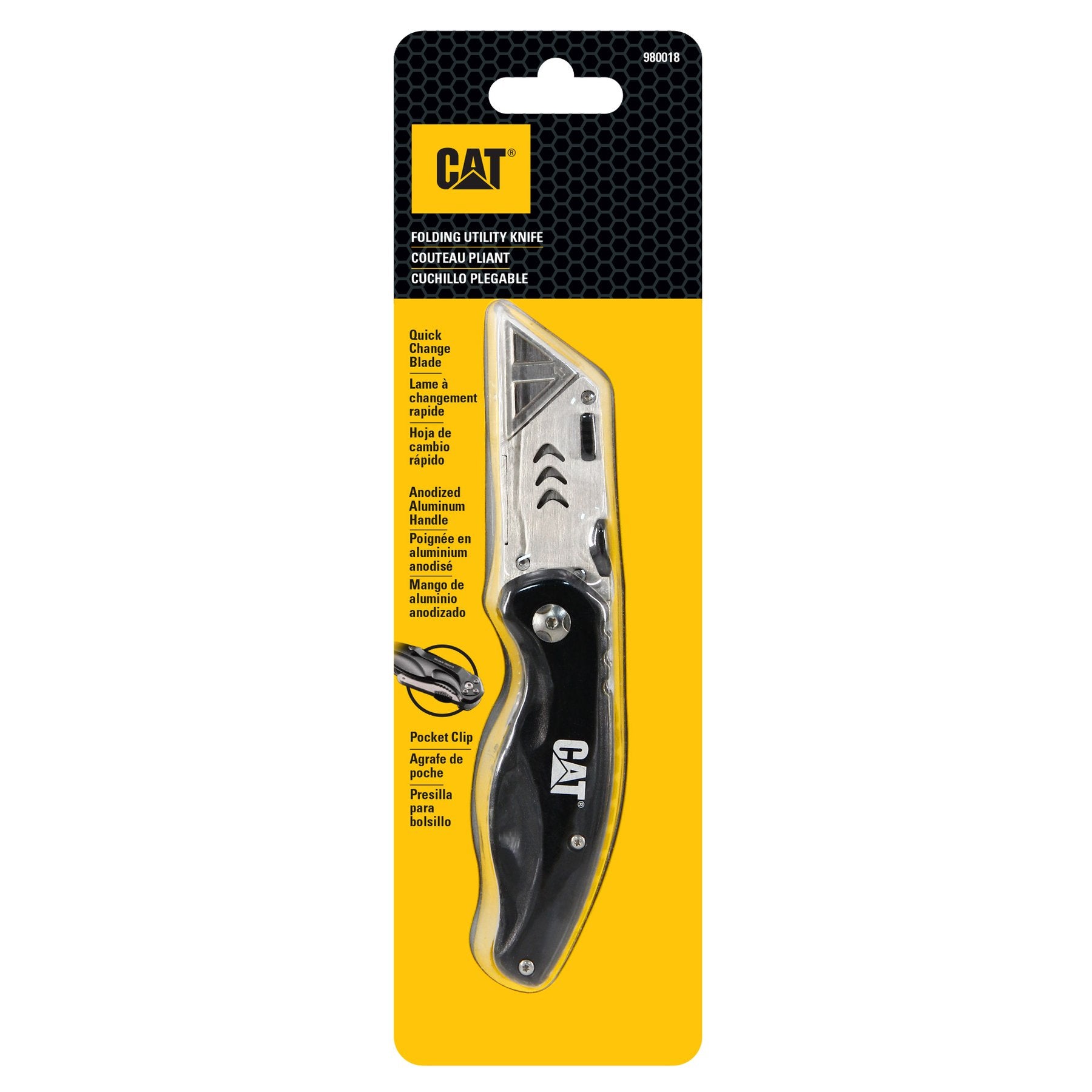 6 3/8 Inch Folding Utility Knife - Heavy Duty Retractable Pocket Knife with Safety Lock for Camping, Hiking, DIY & Everyday Carry (EDC)