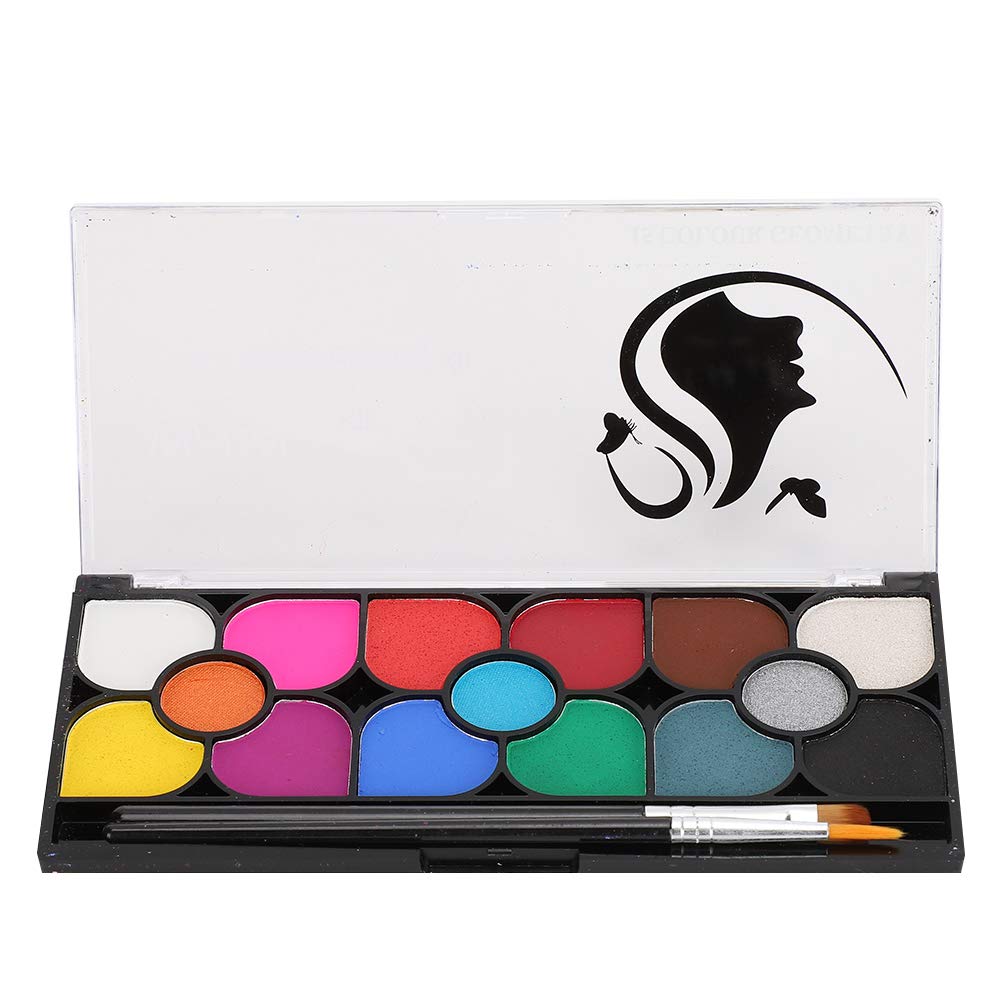 Professional Body Paint & Cosplay Makeup Kit - 12-Piece Face Painting Brush Set for Halloween, Stage Performances, Theater, and Costume Parties - Washable & Non-Toxic for Kids & Adults