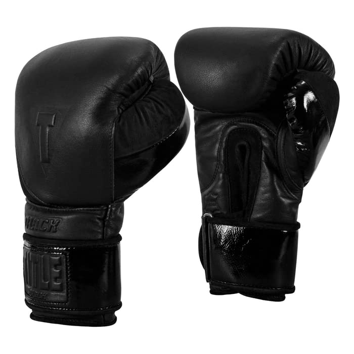 TITLE Boxing Black Heavy Bag Gloves 2.0 - Premium Boxing & Kickboxing Training Gloves for Men & Women - Ideal for Punching Bags, MMA, Fitness Workouts & Home Gym Training