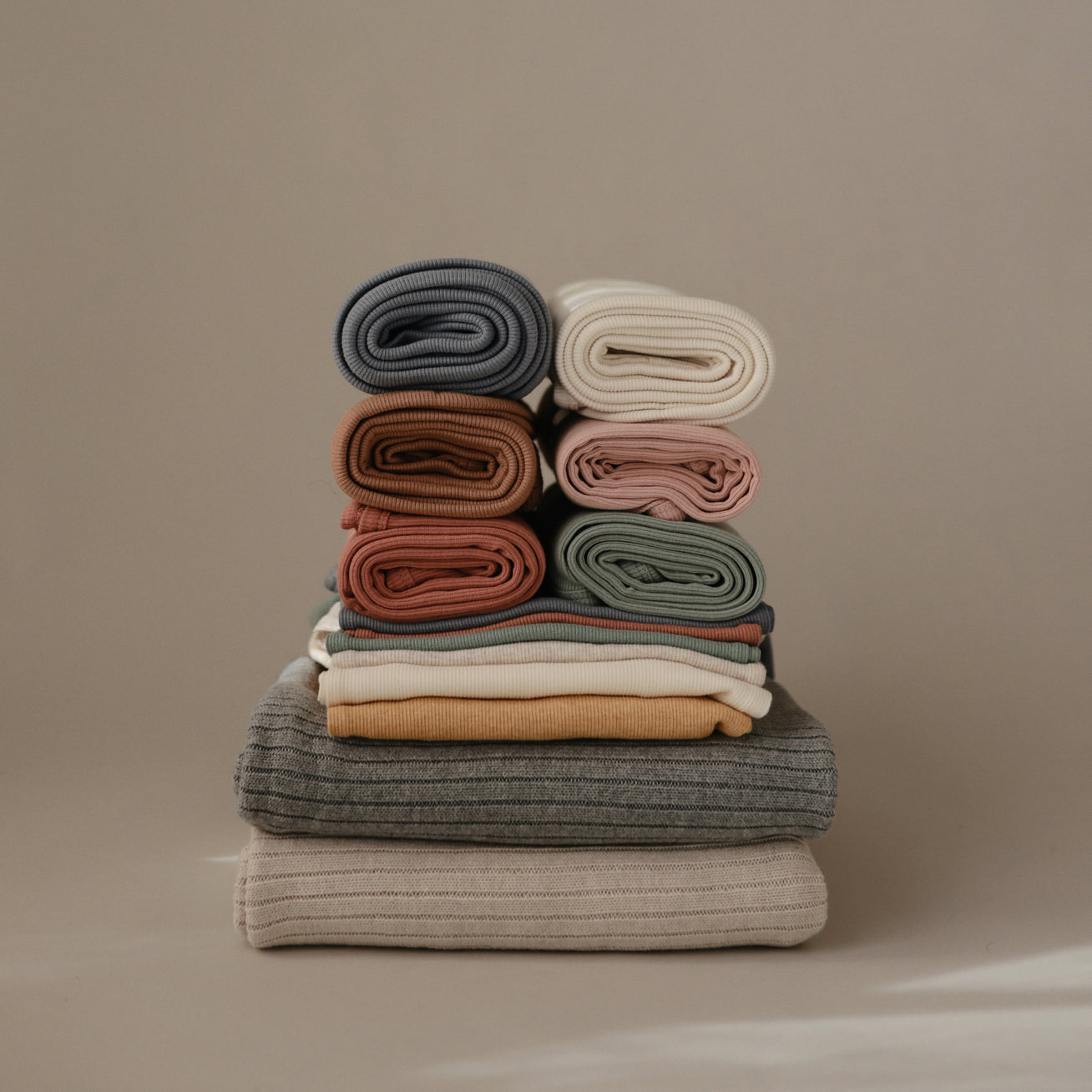 Mushie Knitted Ribbed Baby Blanket - Soft Organic Cotton Newborn Swaddle Blanket for Boys & Girls - Perfect for Nursery, Stroller, Car Seat & Photo Shoots