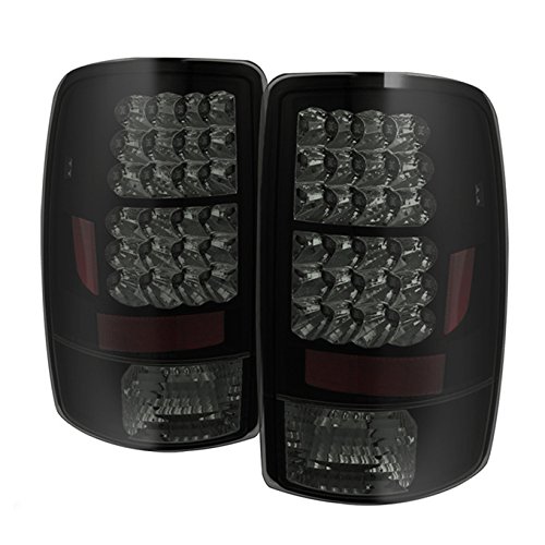 AKKON Black Smoke LED Tail Lights & Brake Lamps for 2000-2006 Chevy Suburban, GMC Yukon & Yukon Denali (Liftgate Model) - Durable, Bright & Stylish Upgrade for Night Driving & Off-Road Adventures