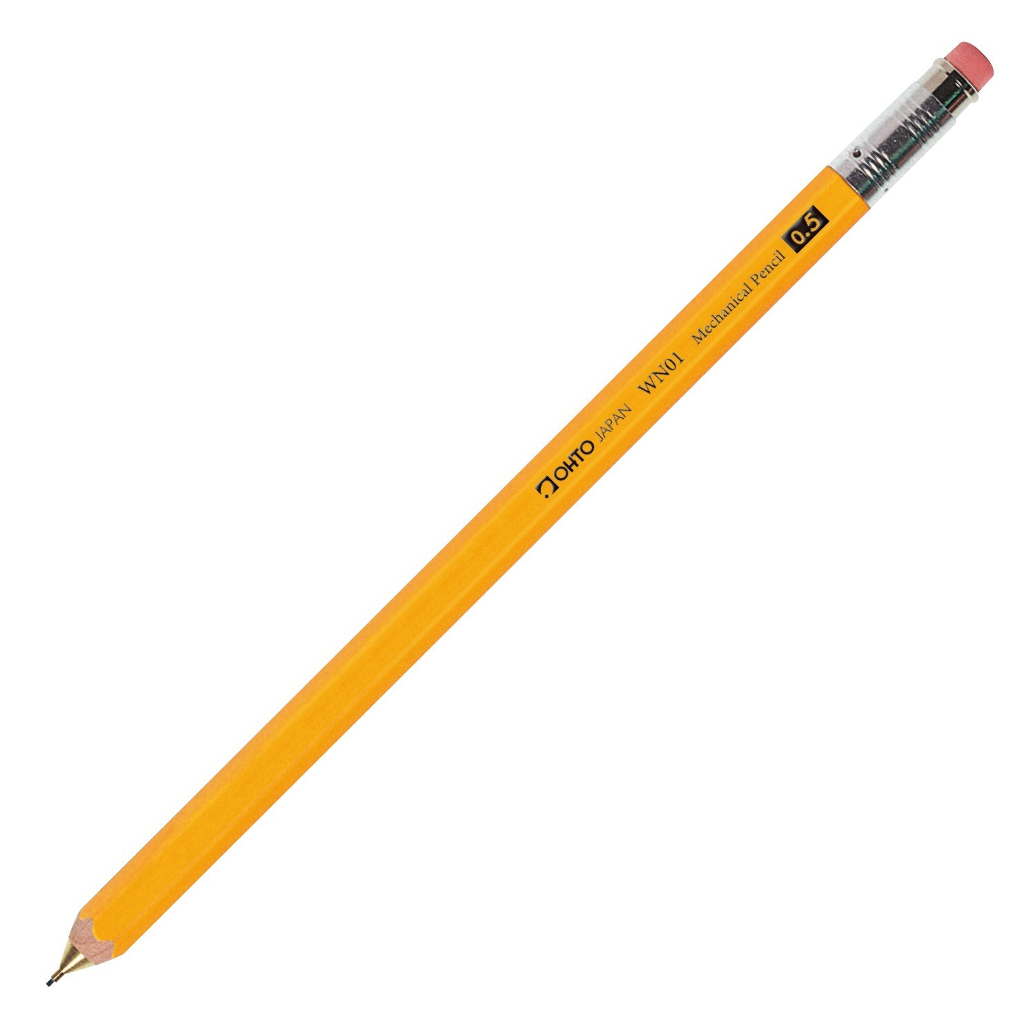 OHTO Wooden Mechanical Pencil - Classic Pencil Design with Smooth Writing for School, Office & Sketching | Premium Wooden Barrel Mechanical Pencil for Students, Artists & Professionals