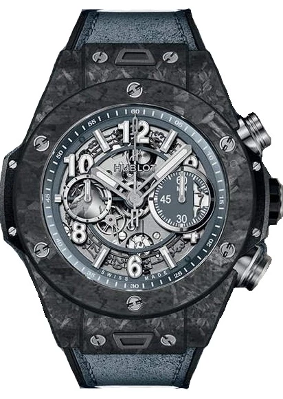 Hublot Big Bang Frosted Chronograph Carbon Men's Watch - Luxury Swiss Automatic Chronograph Timepiece for Men - Perfect for Business, Gala & Special Occasions