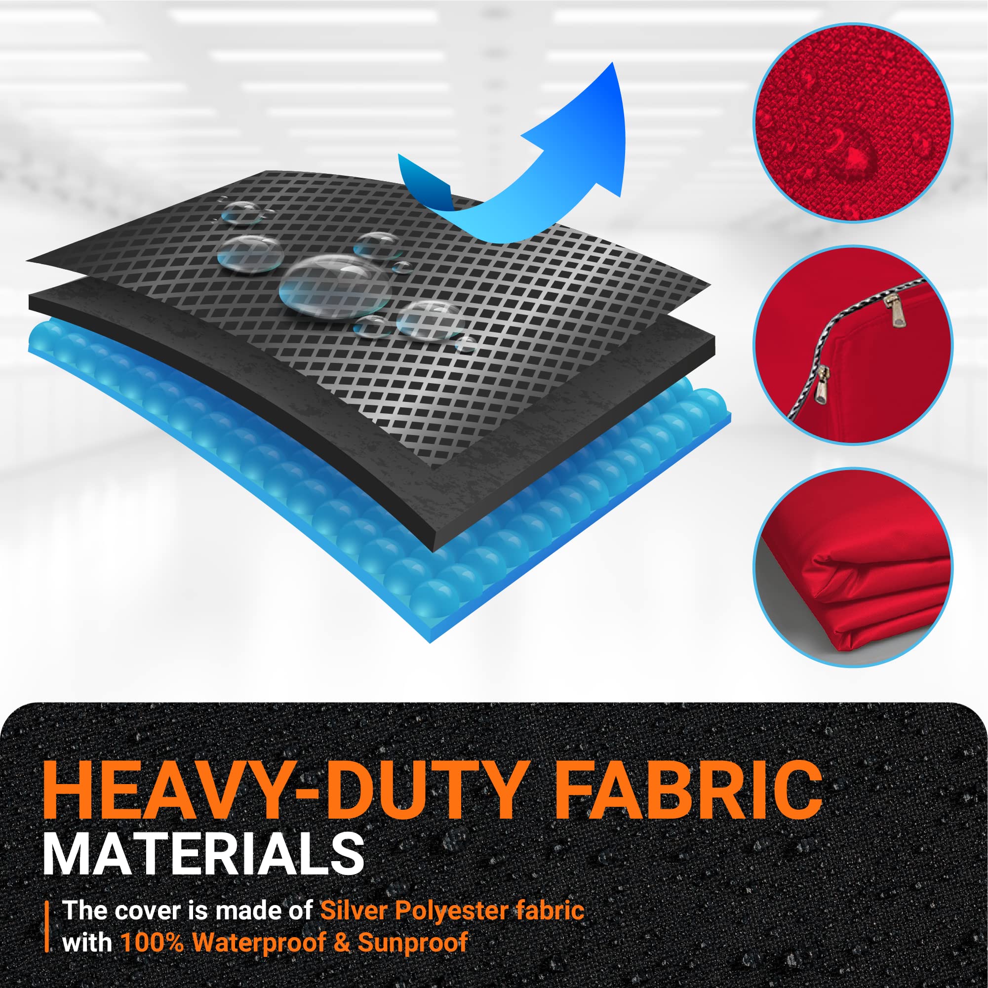 Premium BlueStars Washing Machine Cover - Waterproof & UV Resistant for Top-Load & Front-Load Washers & Dryers (29