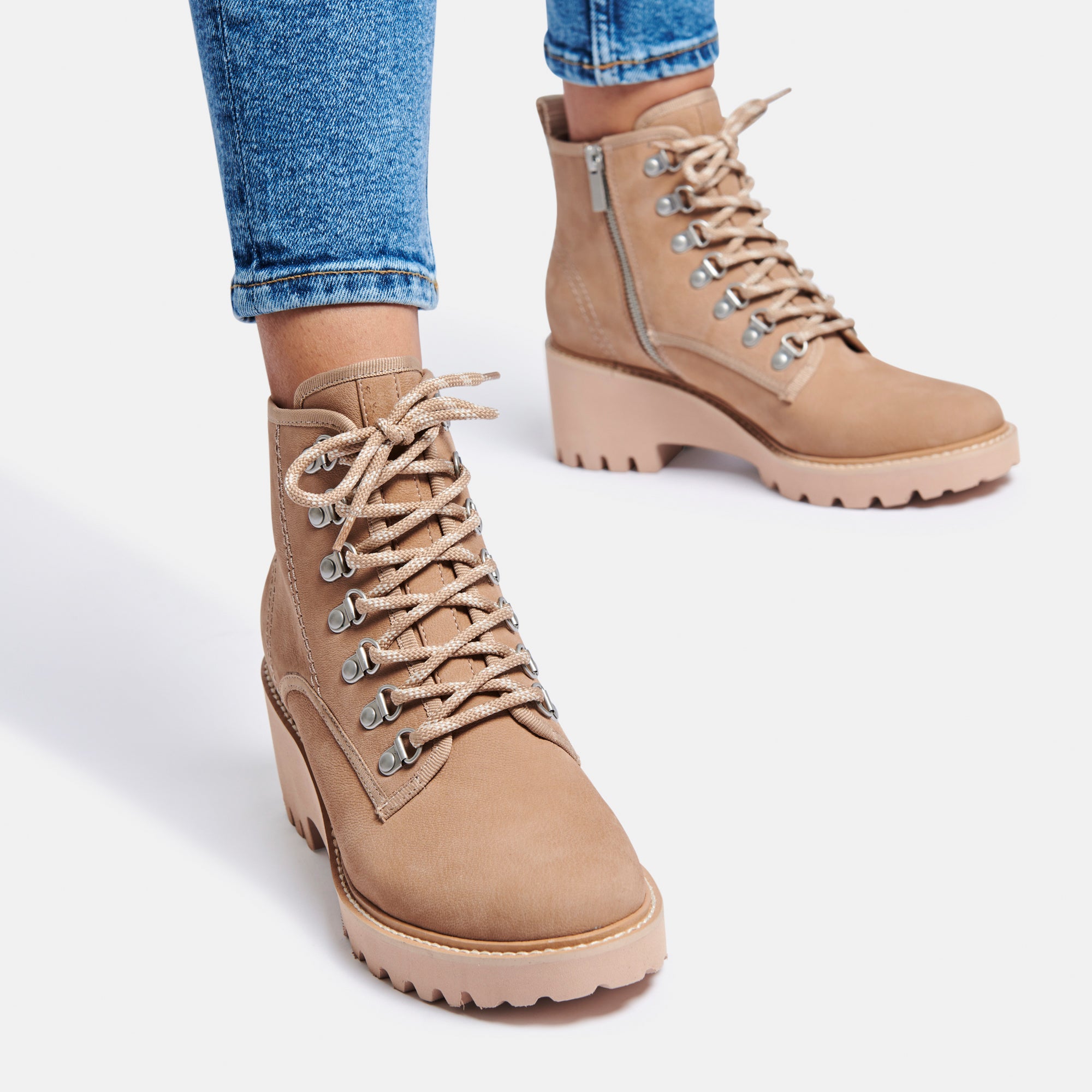 HUEY HIKER BOOTS - Waterproof Mushroom Nubuck Leather Hiking Boots for Men & Women - Perfect for Outdoor Adventures, Camping, and Mountain Trekking
