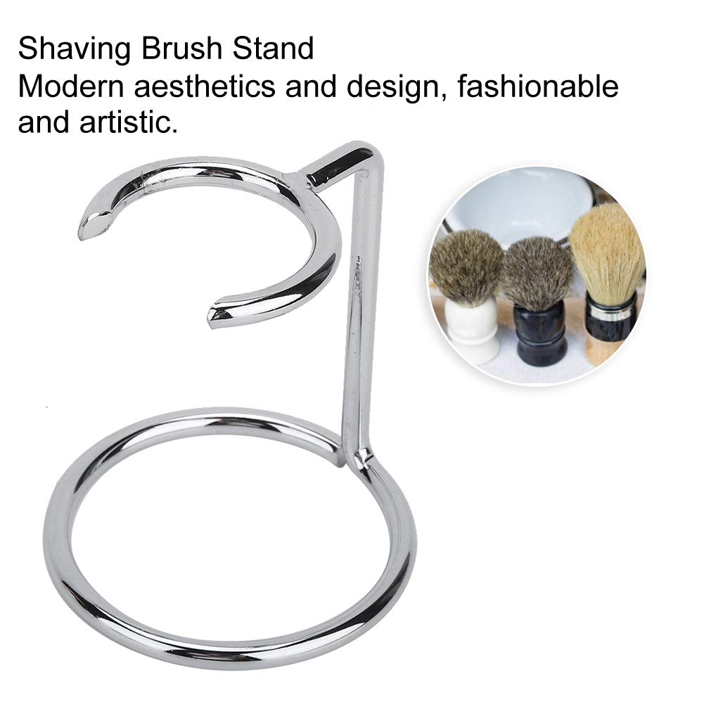 Premium Stainless Steel Razor & Shaving Brush Stand - Universal Holder for Most Razors & Brushes - Durable Shaving Kit Organizer for Salon, Home & Travel - Perfect for Wet Shaving & Grooming Essentials Storage