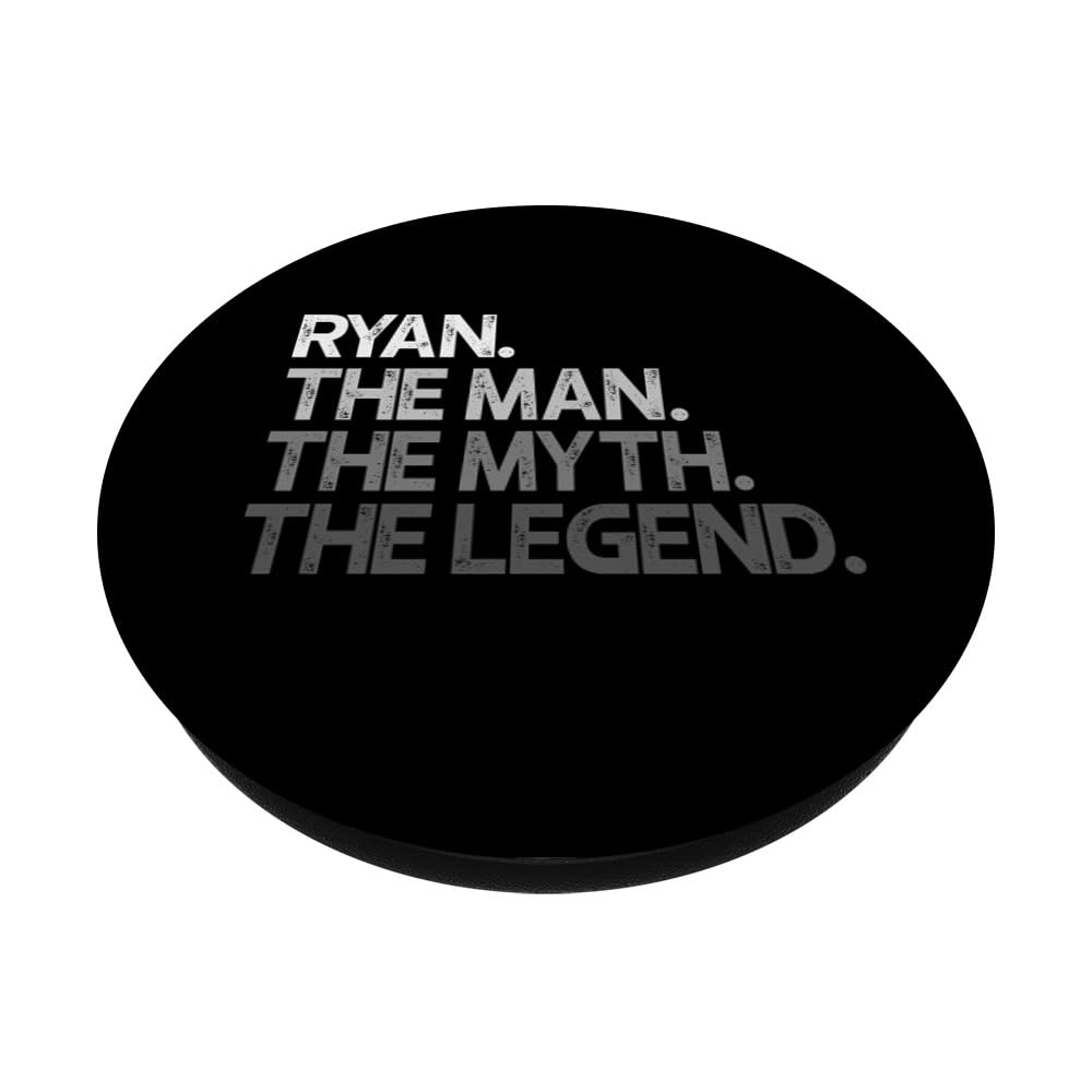 Ryan Gift: The Man Myth Legend PopSockets Adhesive PopGrip - Swappable Phone Grip & Stand for iPhone, Samsung & Smartphones - Perfect for Work, Travel & Daily Use