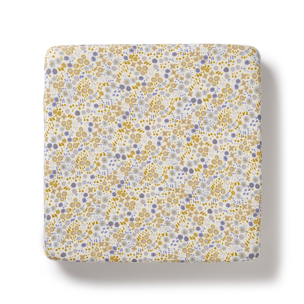 Little Meadow Organic Cotton Baby Crib Sheet - Soft, Breathable & Hypoallergenic for Newborns & Toddlers - Perfect for Nursery, Daycare & Travel Cribs