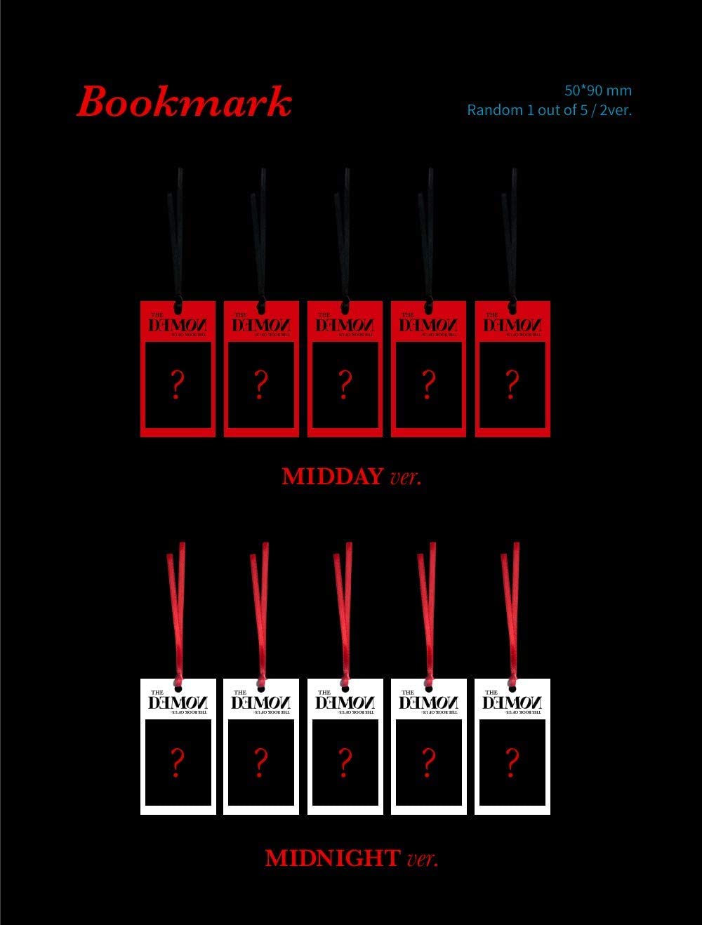 DAY6 BOOK OF US: THE DEMON 6th Mini Album MIDDAY VER - CD + Photo Book + Collectible Cards + Tracking Code | Sealed K-POP Merchandise | Perfect for K-POP Fans, Collectors & Gift Giving