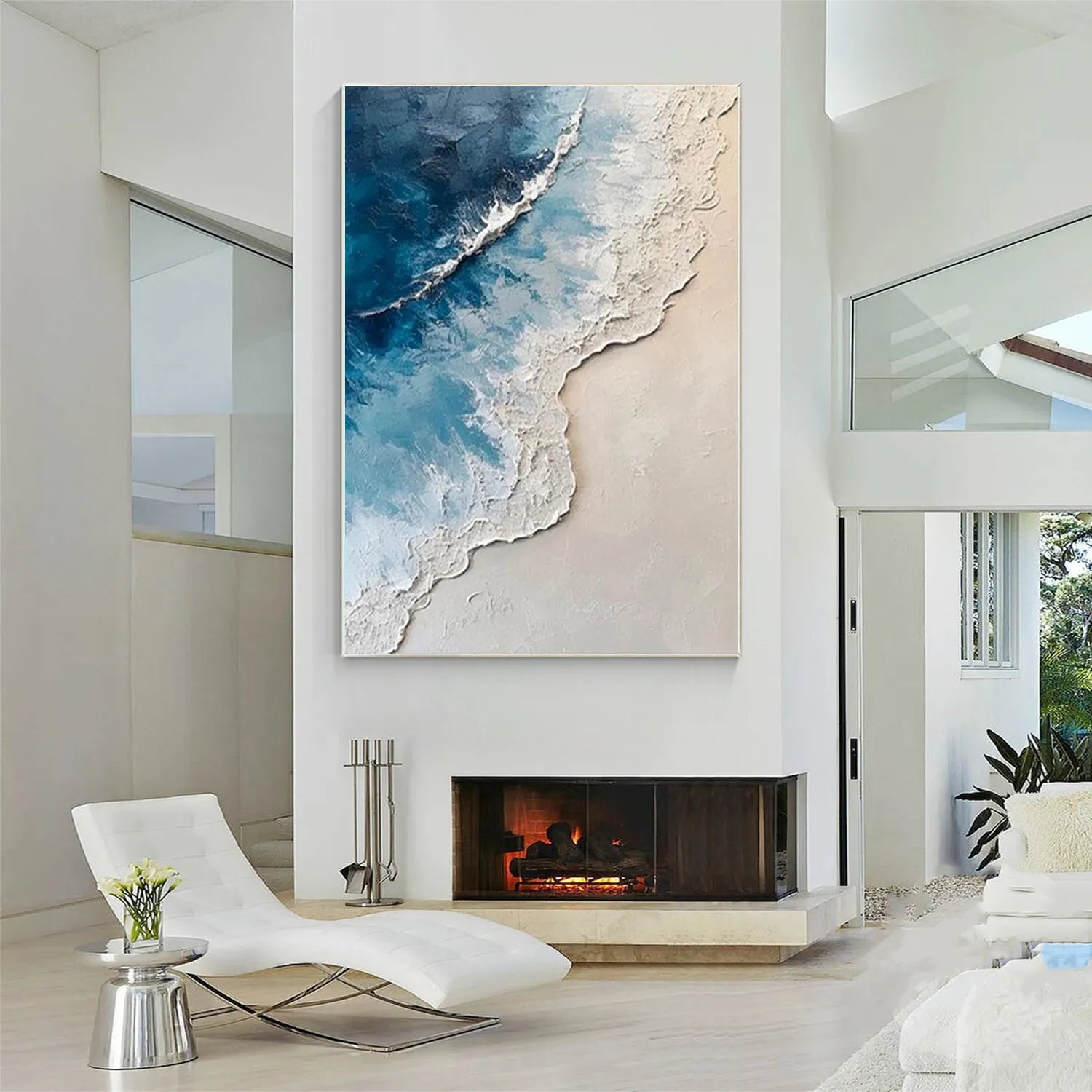 Ocean and Sky Painting #OS 205 - Stunning Coastal Wall Art for Living Room, Bedroom & Office Decor