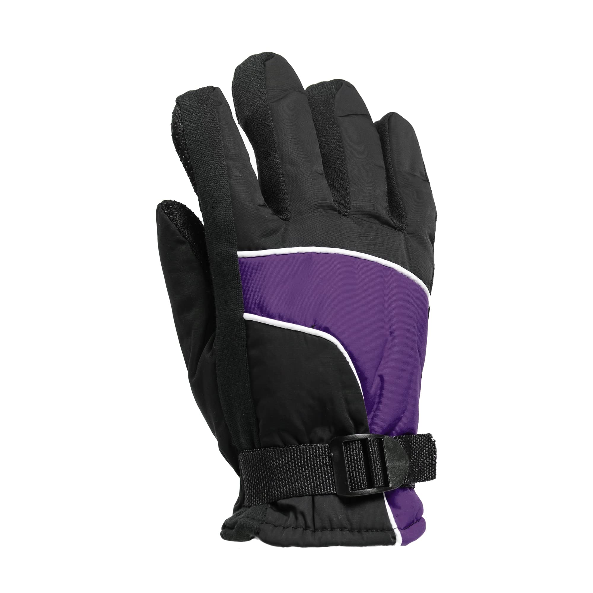 Yacht & Smith Kids Ski Gloves - Fleece Lined Water Resistant Winter Gloves for Boys & Girls - Perfect for Skiing, Snowboarding & Outdoor Winter Activities