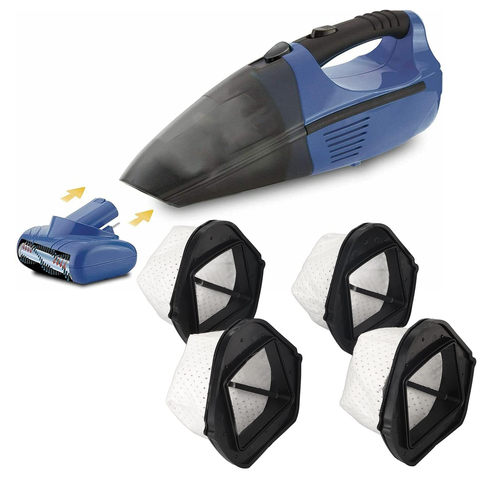 4 Pack Handheld Vacuum Cleaner Filter Replacement - Compatible with XSB726N SV75 SV70 SV726 Models - Perfect for Home, Car & Pet Hair Cleaning