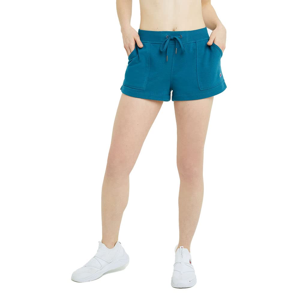 Champion Women's Gym Shorts - Moisture-Wicking French Terry Workout Shorts with 2.5