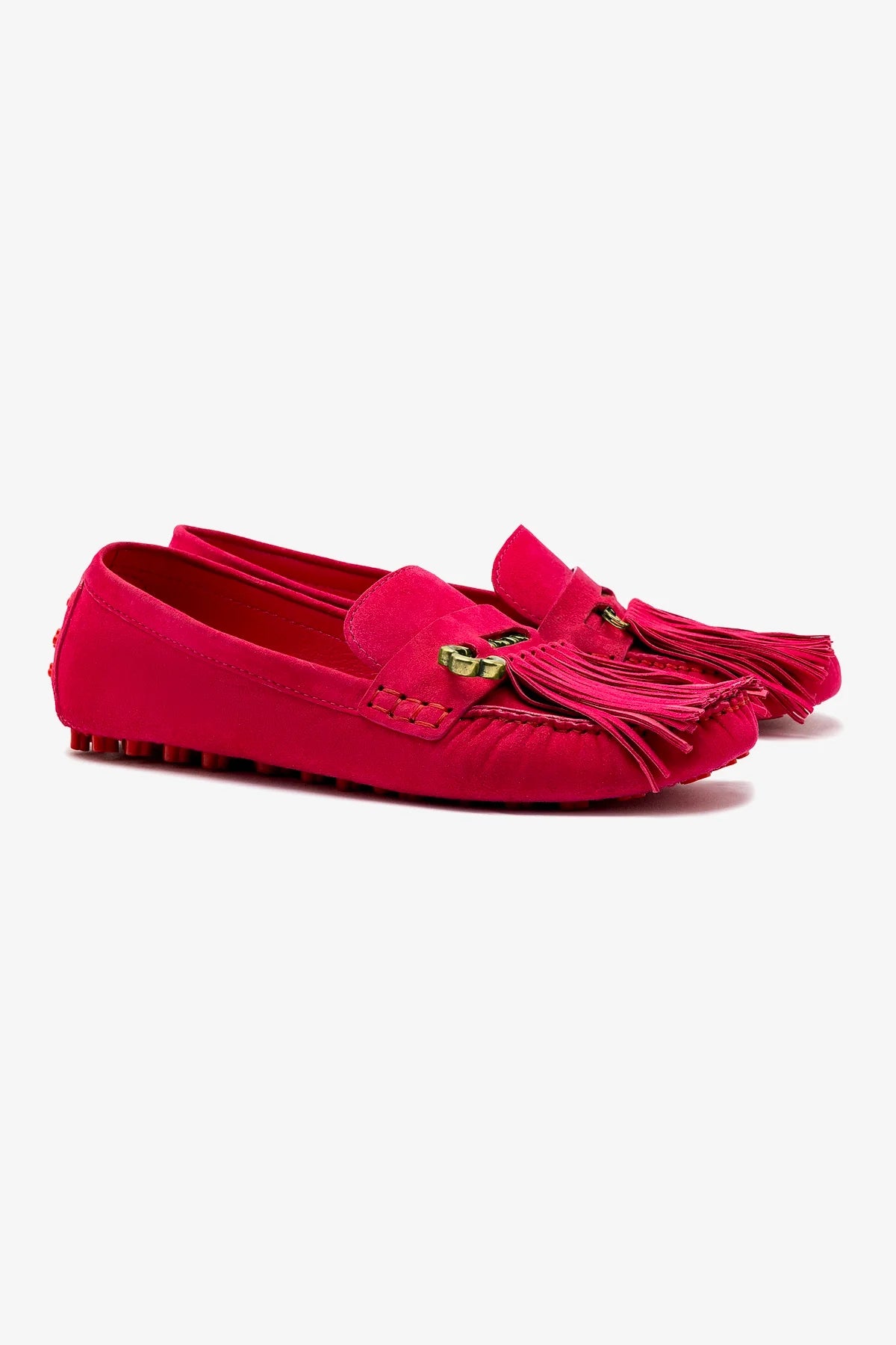 Joy Moccasin Shoes in Pink Suede - Comfortable Women's Casual Loafers for Everyday Wear, Office & Travel