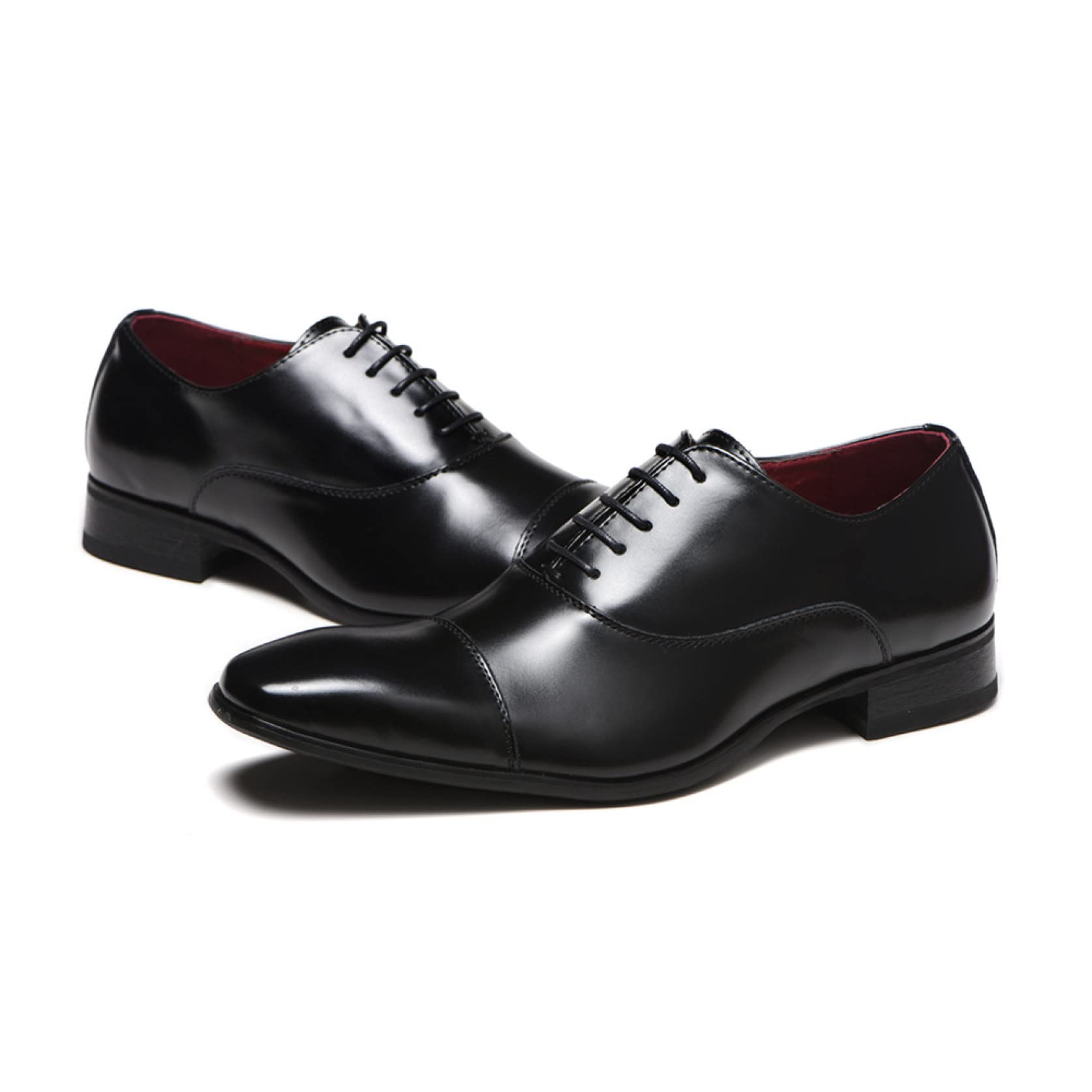 **Men's Retro Square Toe Oxford Dress Shoes – Comfortable Height Increasing Formal Business Shoes for Wedding, Tuxedo & Office Wear**    *(Perfect for Weddings, Proms, Business Meetings & Special Occasions)*