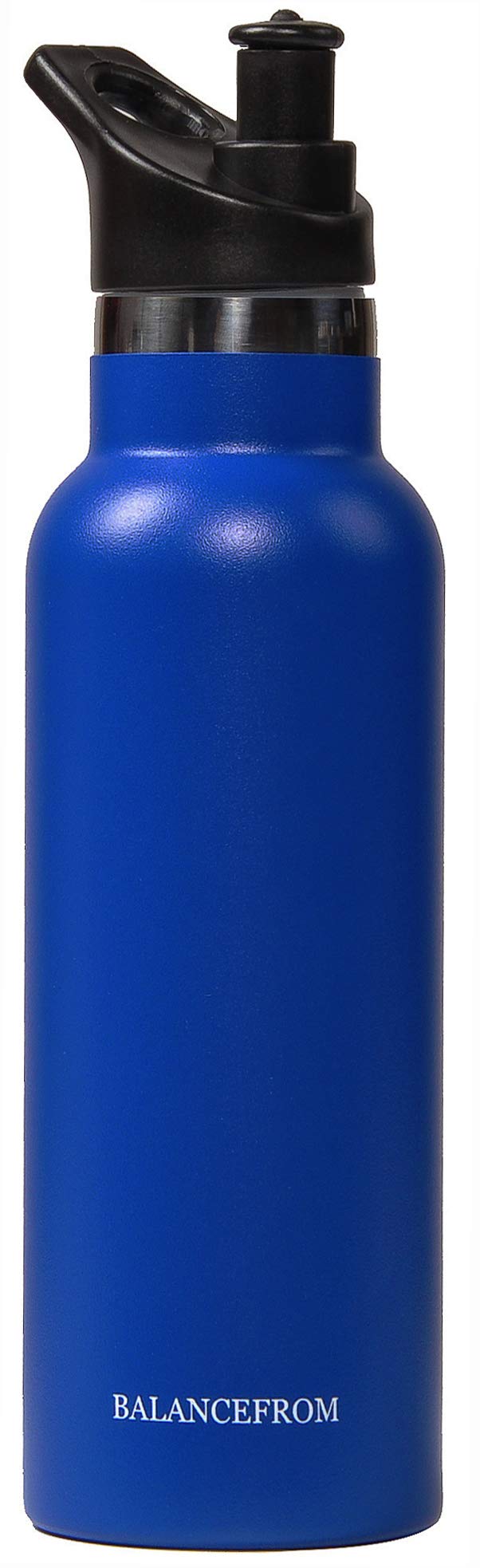 Signature Fitness Double-Wall Vacuum Insulated Stainless Steel Water Bottle - 3 Lids, 20oz/32oz, 12 Colors - Leakproof & Sweatproof for Gym, Hiking, Office & Travel