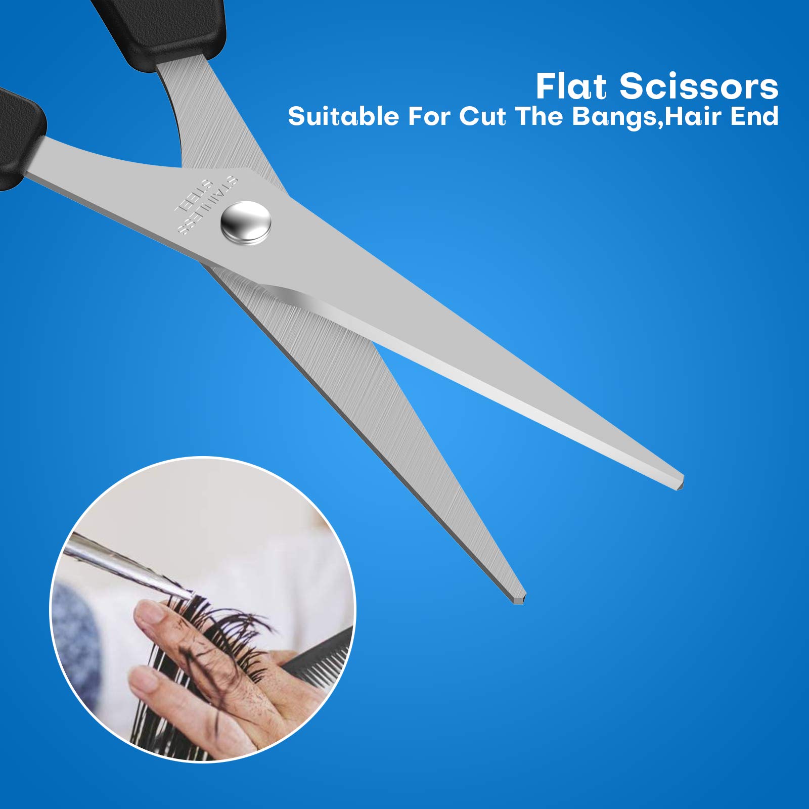 Professional Hair Scissors Set - Stainless Steel Barber Shears for Hairdressers, Pet Grooming & Home Use | Perfect for Salon Styling, DIY Haircuts & Animal Trimming