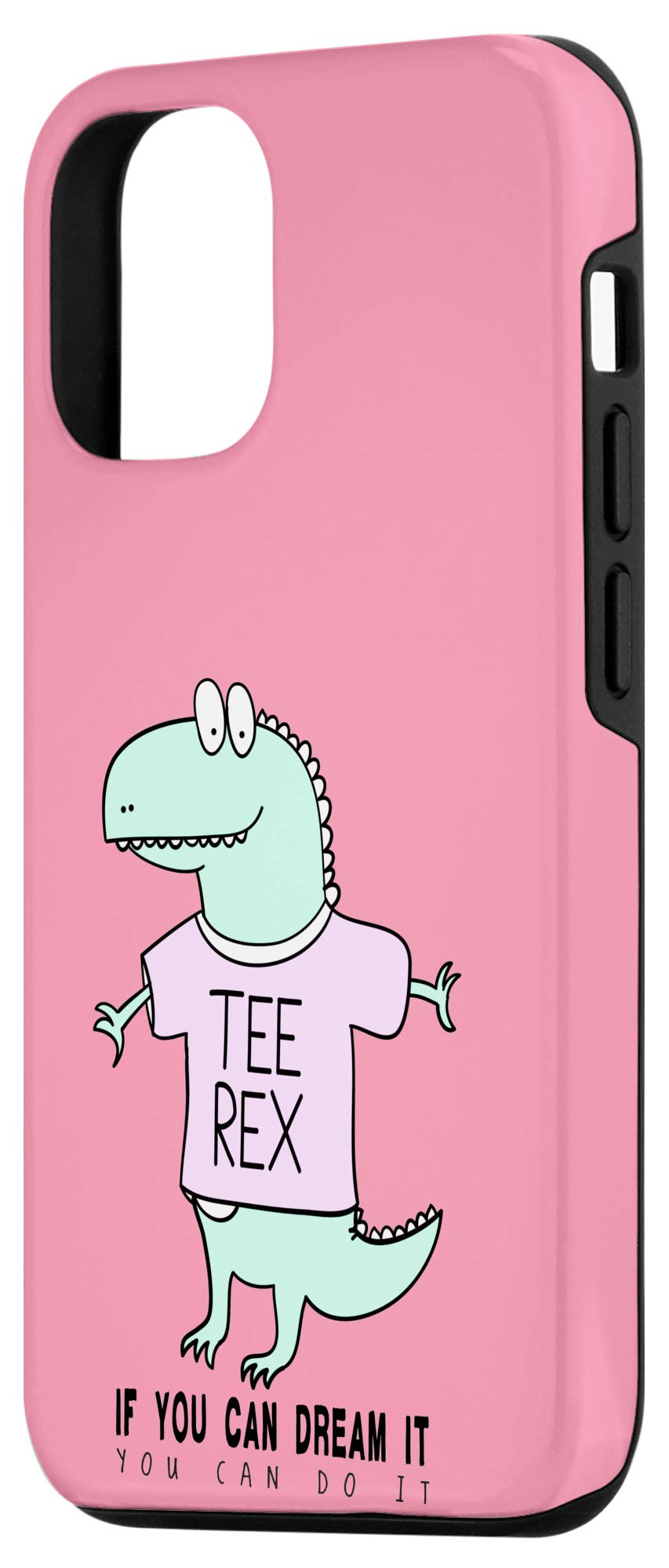 iPhone 12/12 Pro Dinosaur Pun Case - Funny T-Rex Meme Phone Cover for iPhone 12/12 Pro - Perfect Gift for Dino Lovers & Humor Fans - Use at Work, School or Daily Life