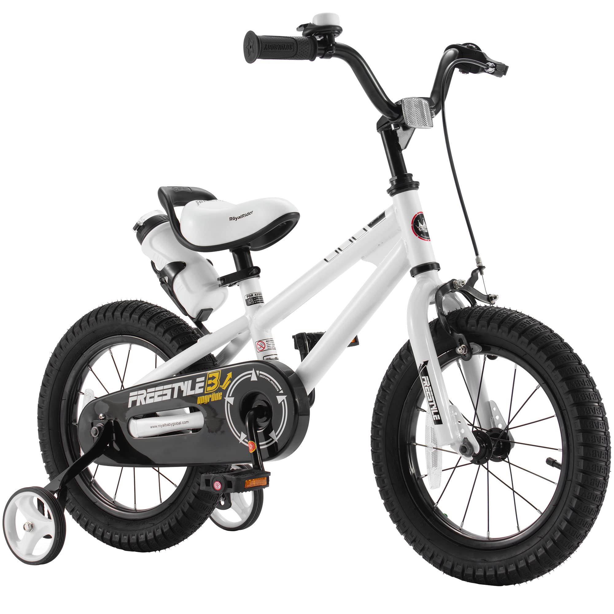 RoyalBaby Freestyle Kids Bike 12 14 16 18 20 Inch - Adjustable Bicycle for Boys & Girls Ages 3-12 Years | Multiple Colors | Perfect for Neighborhood Rides, Park Adventures & Learning to Cycle