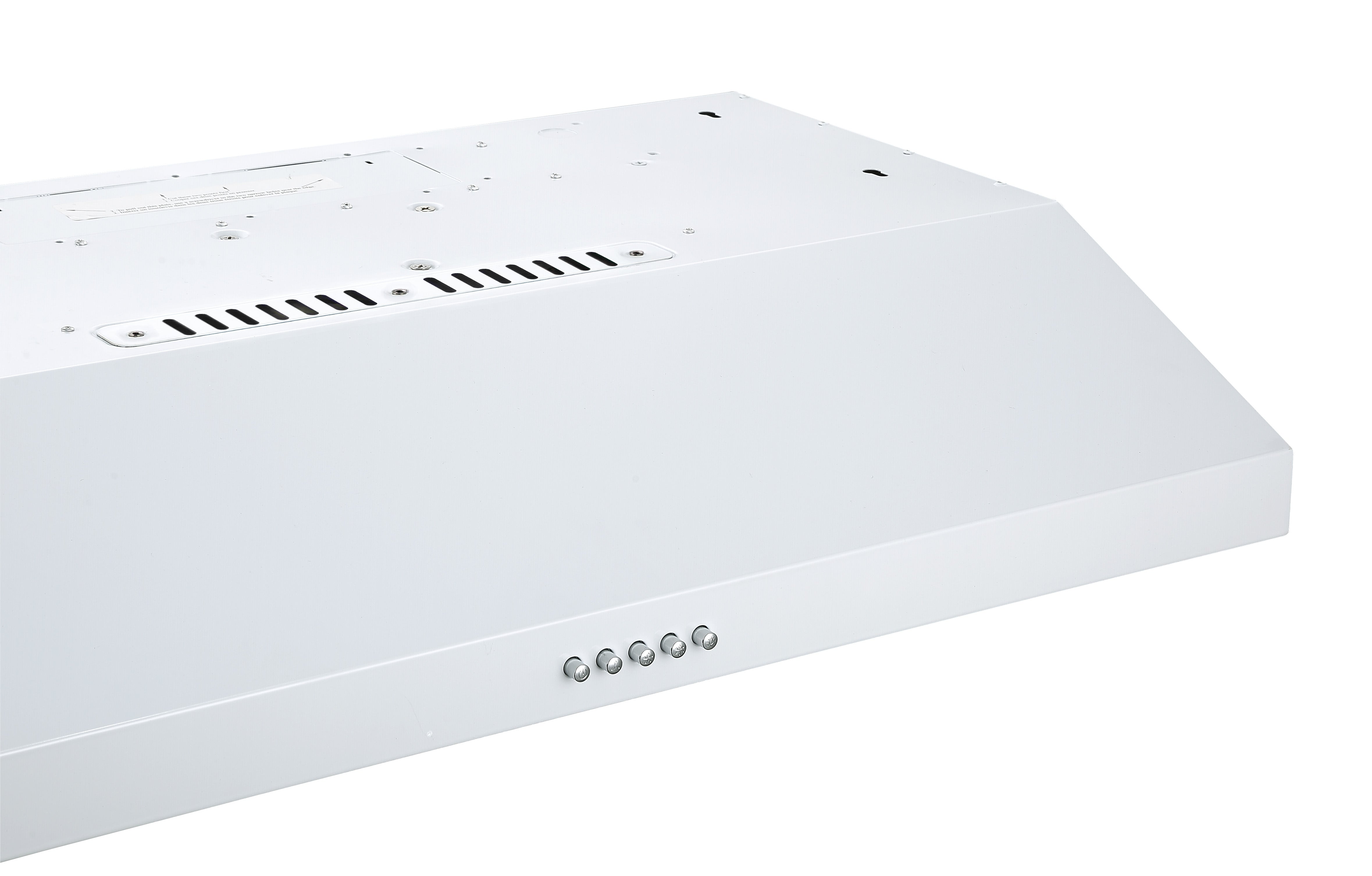 Slim S3DW 30-Inch 325 CFM Non-Vented White Under Cabinet Range Hood - Perfect for Small Kitchens, Apartments & Compact Cooking Spaces