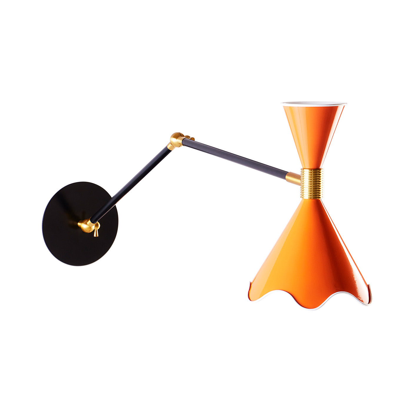Ripple Articulating Sconce Wall Light - Adjustable Modern Wall Lamp for Bedroom, Living Room & Hallway - Perfect for Reading, Accent Lighting & Home Decor