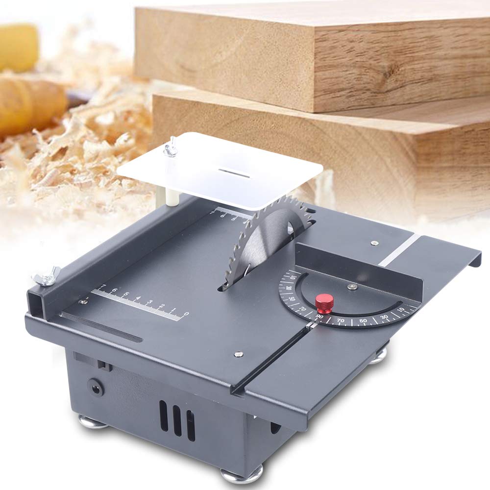 24V Mini Sliding Table Saw 100W - Portable Wood Cutting for DIY & Models