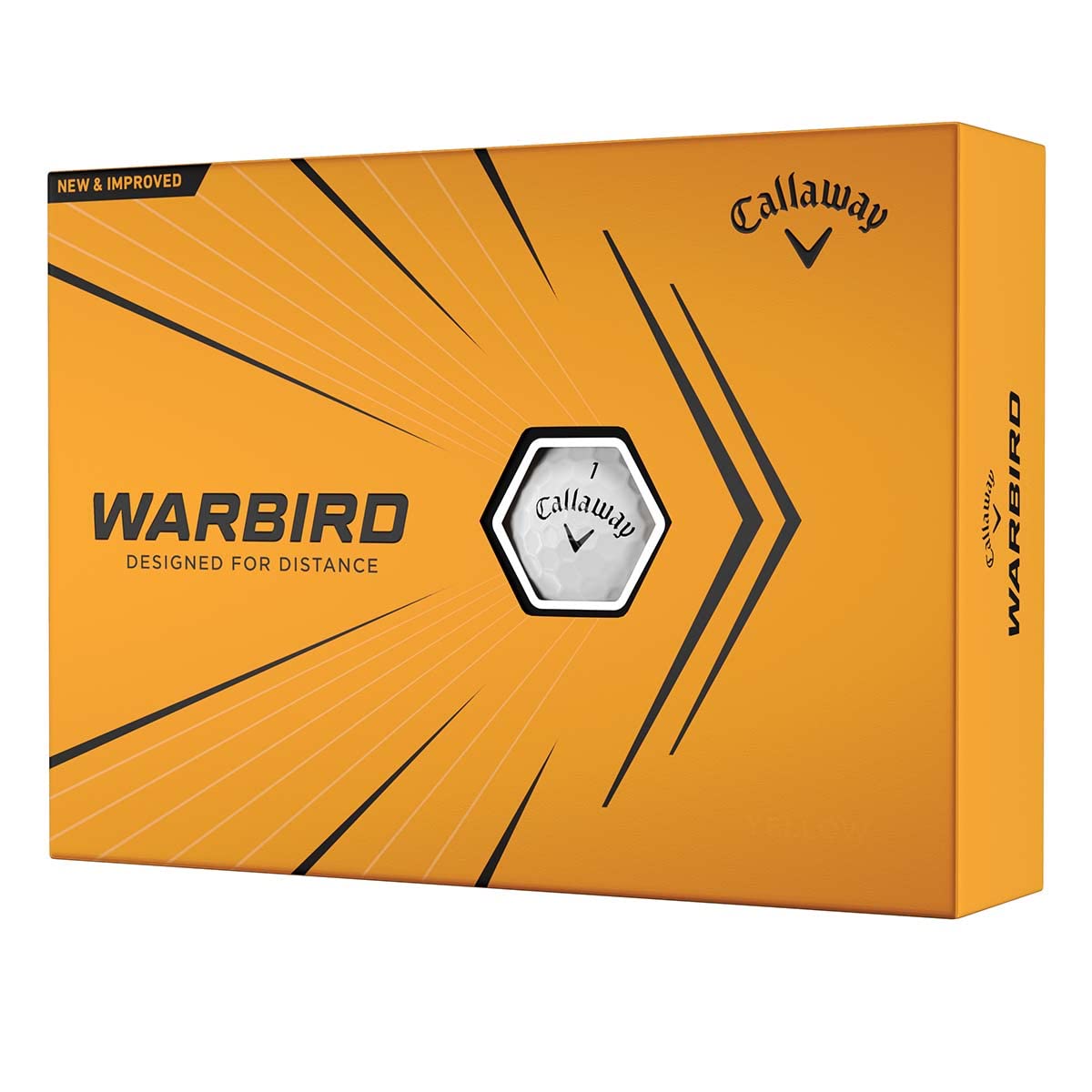 Callaway Golf Warbird Golf Balls 2021 - High Performance Golf Balls for Distance & Control - Perfect for Driving Range, Course Play & Tournaments