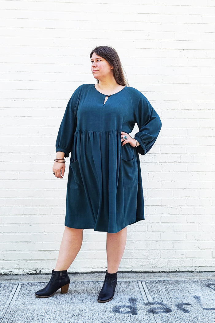 Sew House Seven Romey Gathered Dress & Top - Size 16 (34) - Elegant Flowy Dress for Women, Perfect for Casual Outings, Office Wear & Special Occasions