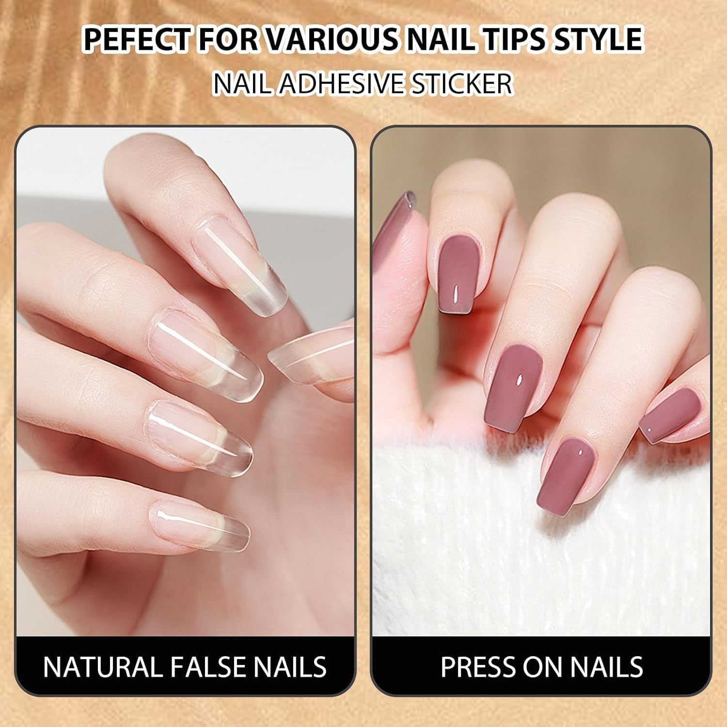 HUDA GIRL 192 Double-Sided Nail Glue Tabs - Super Strong Adhesive for Press On Nails & Nail Art | Long Lasting Hold, Easy Application | Perfect for Salon, Home Manicures & Special Occasions