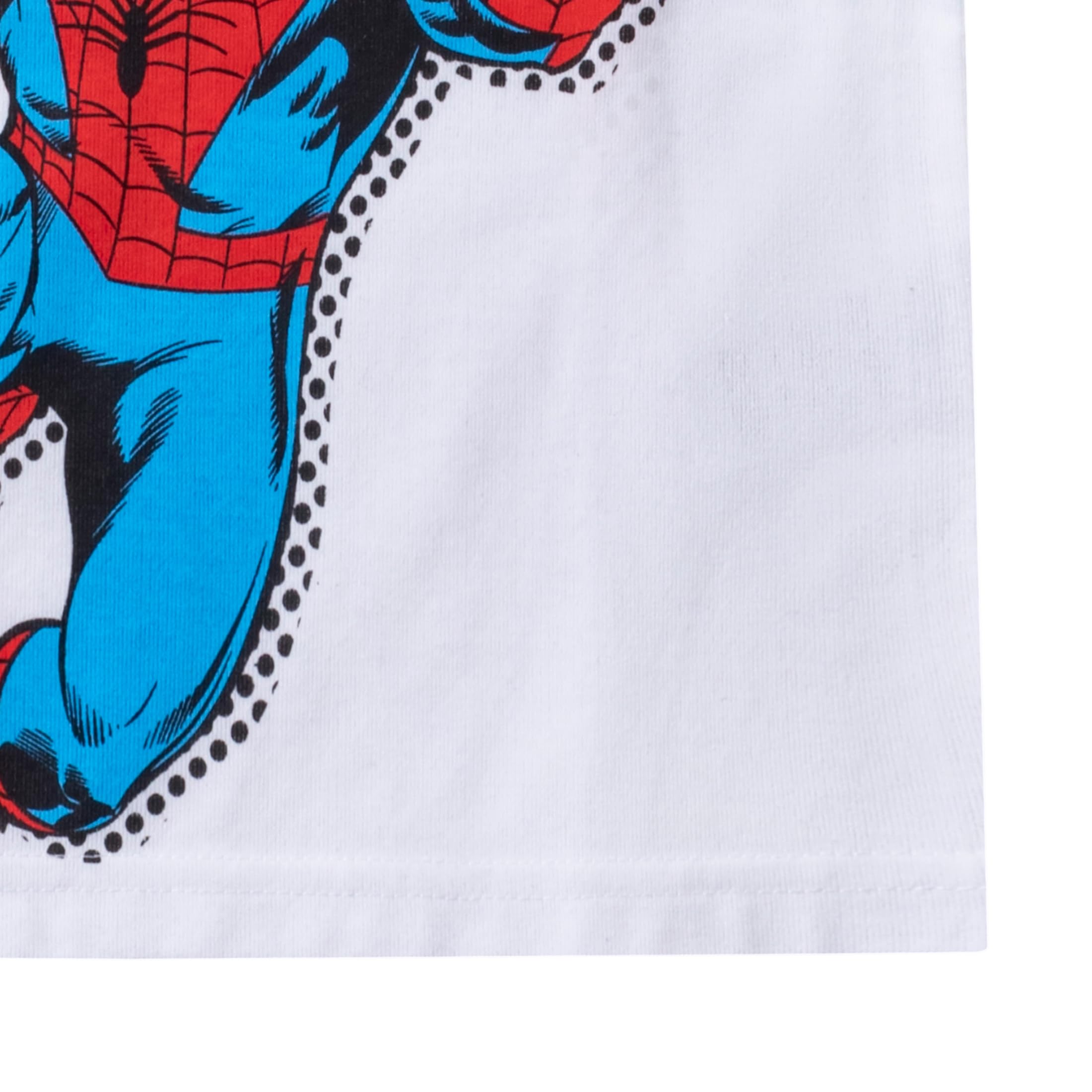 Marvel Spider-Man Boys 2-Piece Short Sleeve T-Shirt & Shorts Set - Toddler Superhero Costume Outfit for Playtime, Dress Up & Birthday Parties