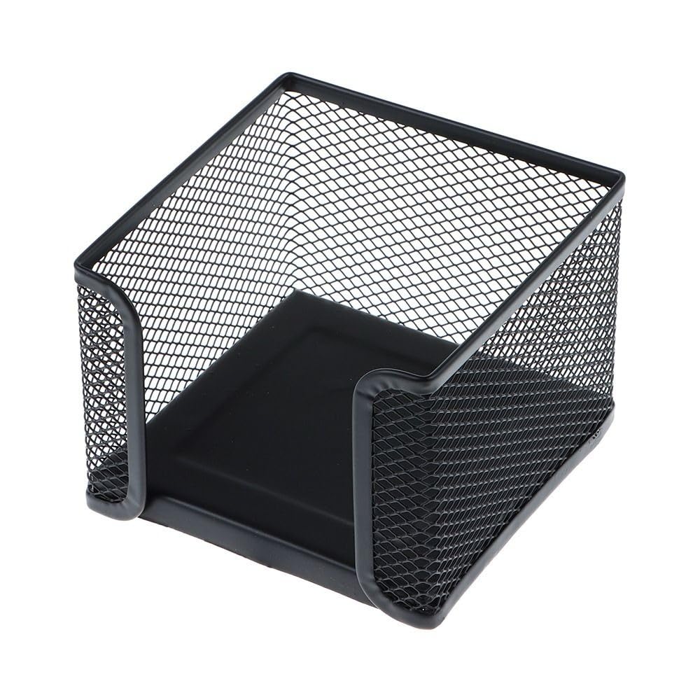 Dohobby Mesh Metal Memo Holder - Square Sticky Note Organizer for Office & Home Desk - Perfect for Notes, Reminders & Office Organization