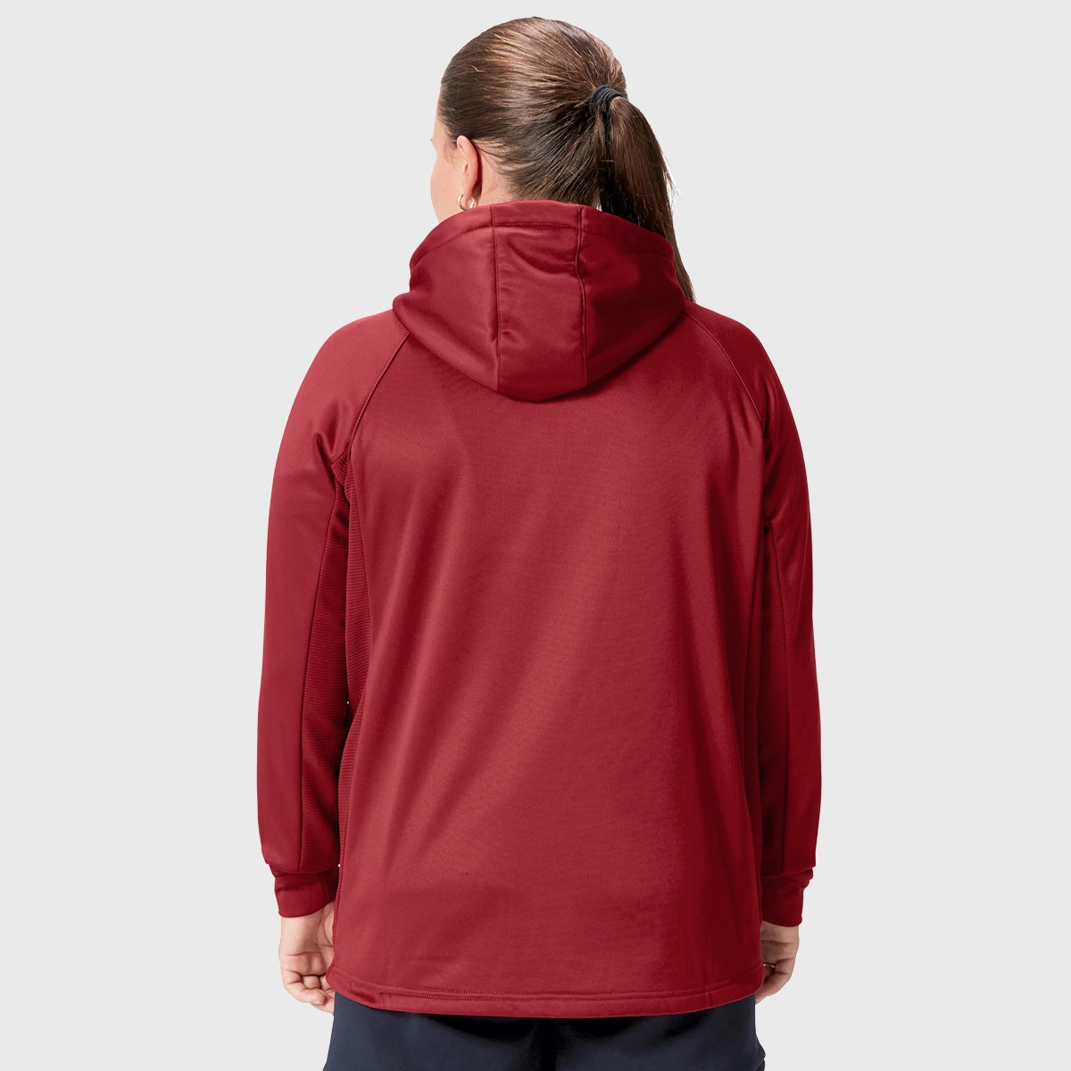 Canterbury British & Irish Lions Women's 1/4 Zip Hoody - Red Rugby Pullover for Training & Match Days - Perfect for Fans and Players