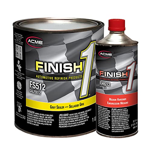 Sherwin-Williams Acme 1 VOC Gray Enamel Sealer Undercoat - 4.1 Gallon Kit for Wood, Metal & Concrete Surfaces | Professional-Grade Protective Finish for Cabinets, Furniture & DIY Projects