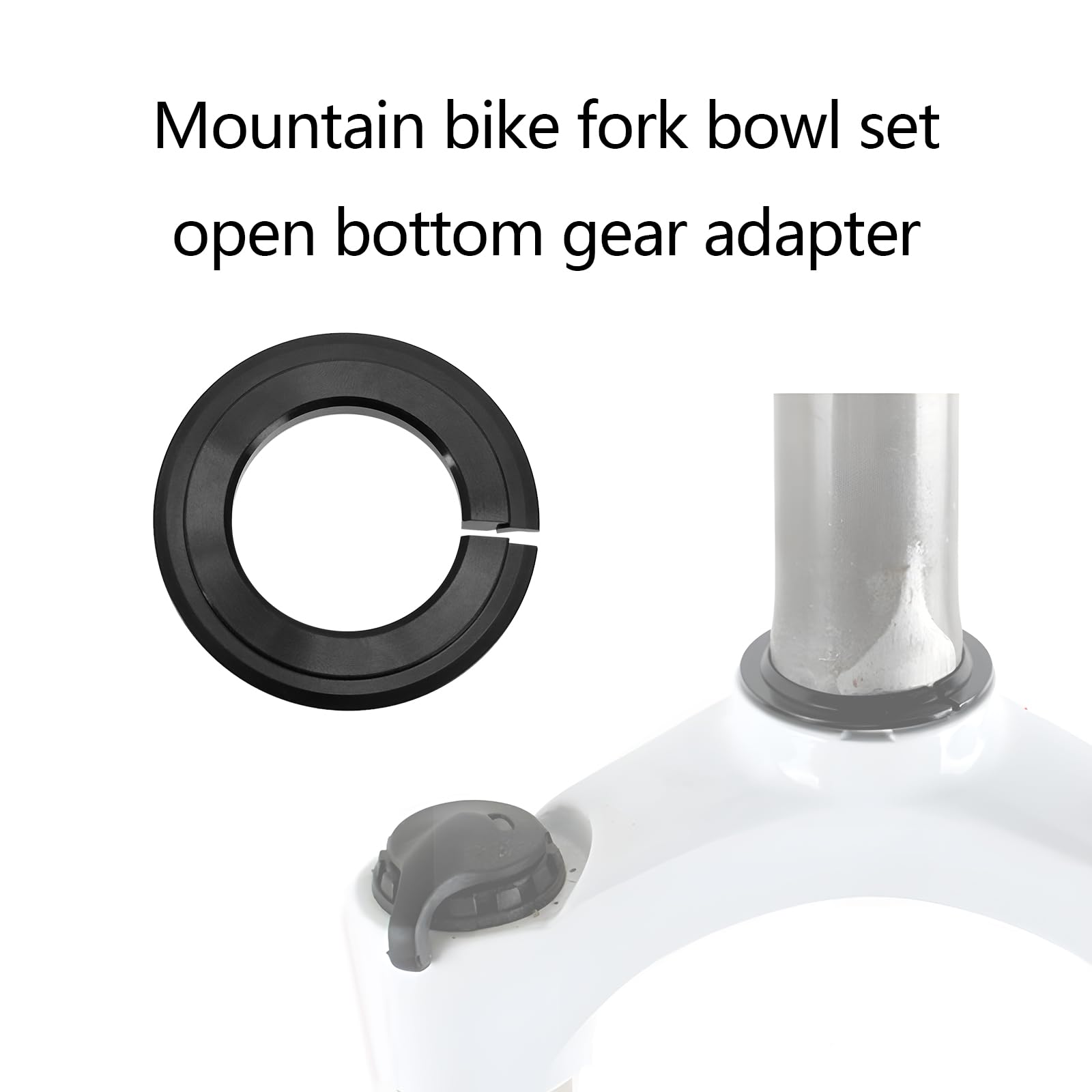 eMagTech Bicycle Front Fork Adapter Kit - Tapered Steer Ring & Tube Conversion for 52/55/56mm Headset Bearings | Perfect for MTB & Road Bike Upgrades | DIY Bike Repair & Maintenance Solution