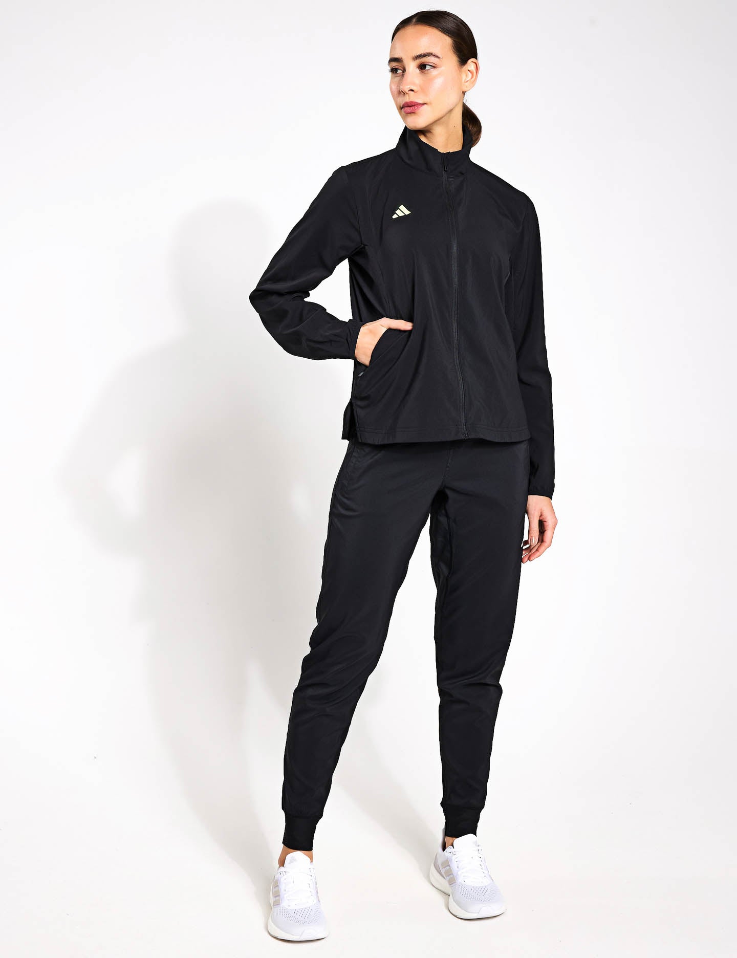 Adizero Essentials Running Jacket for Men & Women - Lightweight Waterproof Windbreaker for Outdoor Jogging & Training - Black
