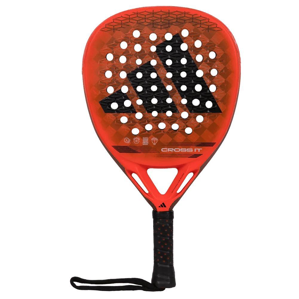 Premium Cross It Padel Racquet - Solar Red | Lightweight & Durable Paddle Tennis Racket for Advanced Players | Perfect for Outdoor & Indoor Padel Courts, Tournaments & Casual Play