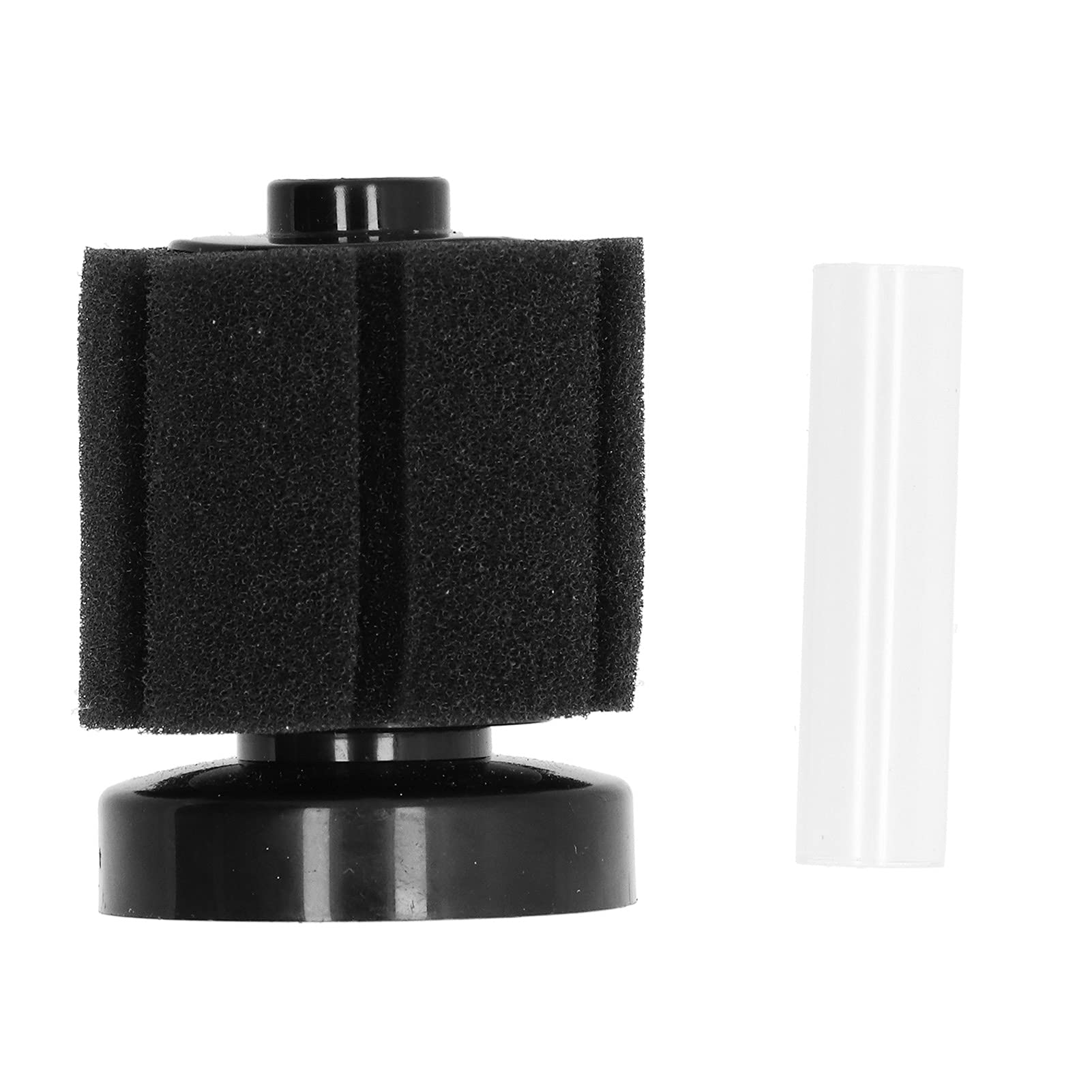 Duokon Aquarium Biochemical Sponge Filter - Quiet Pneumatic Fish Tank Filter with Plastic Hose (5.0x2.0in) - Perfect for Freshwater & Saltwater Tanks, Shrimp Breeding, and Small Aquarium Setups
