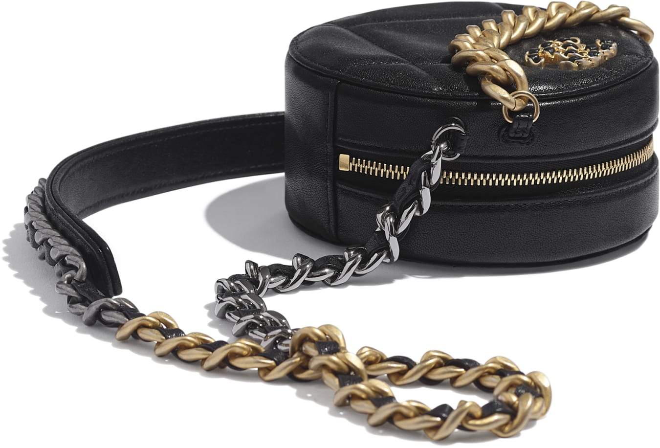 Chanel 19 Flap Bag with Chain - Black Leather Crossbody Clutch for Women | Perfect for Evening Parties, Date Nights & Special Occasions