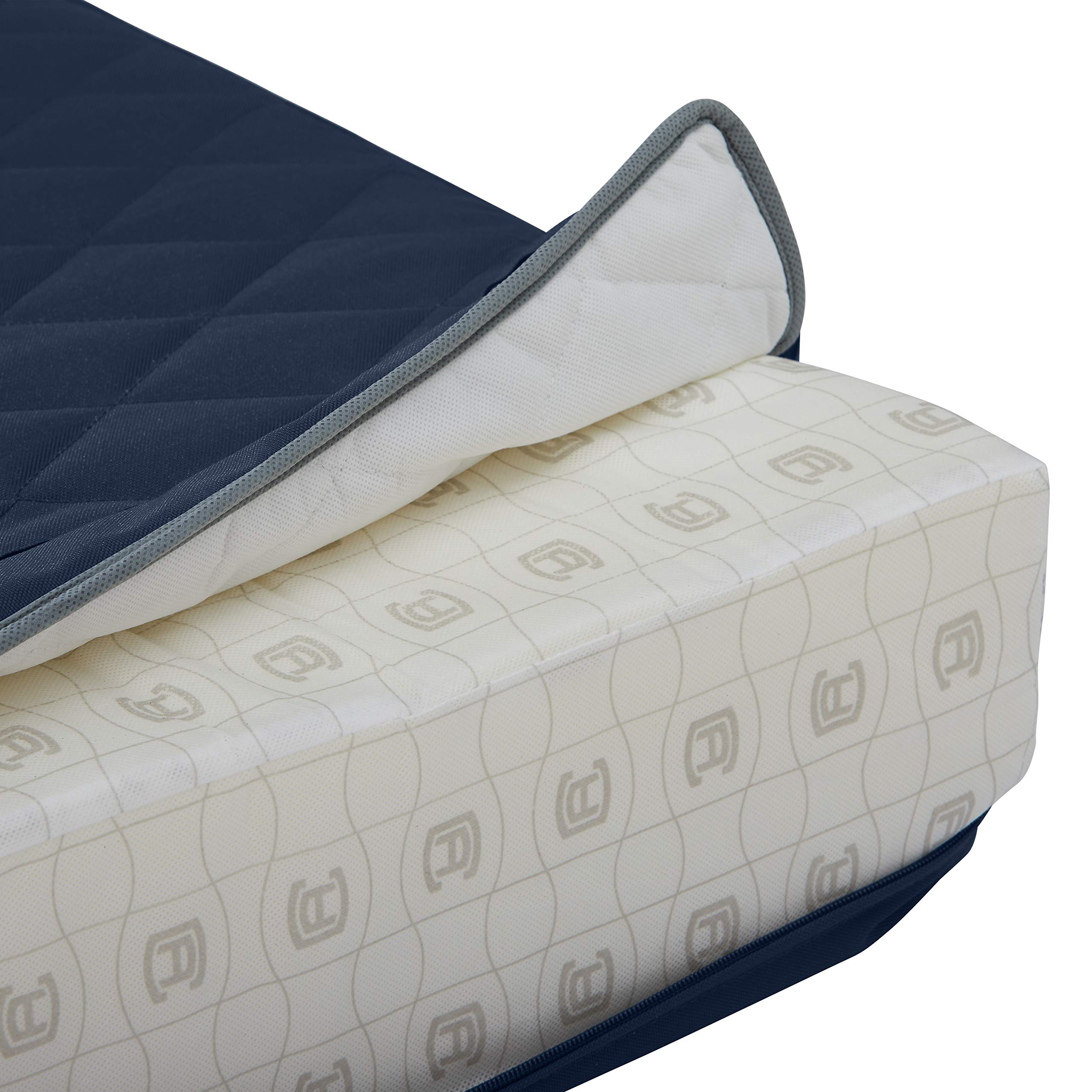 Montlake FadeSafe Water-Resistant Lounge Cushion Cover - Navy Blue for Outdoor Patio