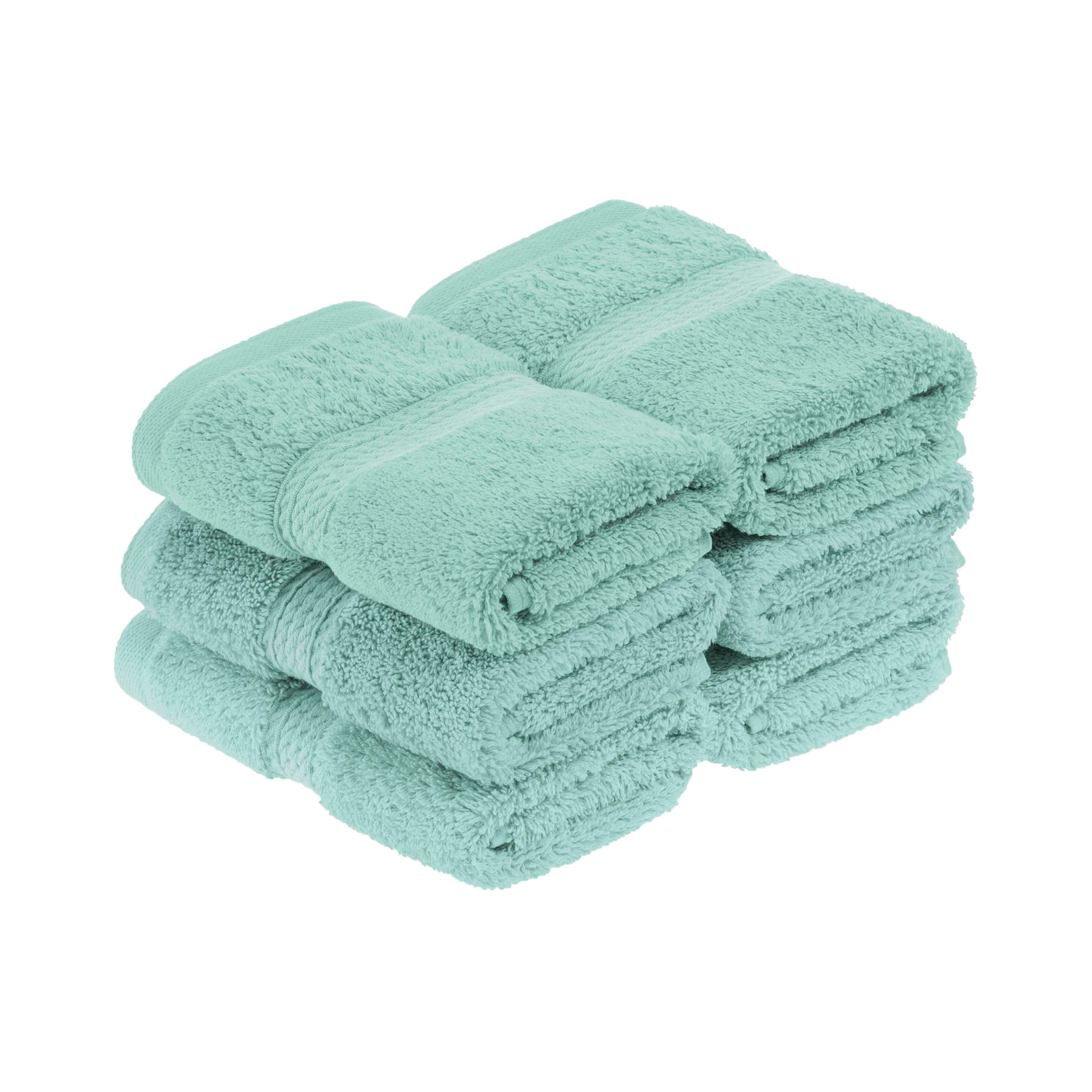 Premium 100% Egyptian Cotton Plush Heavyweight Luxury Bath Towel Set of 6 - Ultra Soft & Absorbent for Spa, Hotel & Home Use