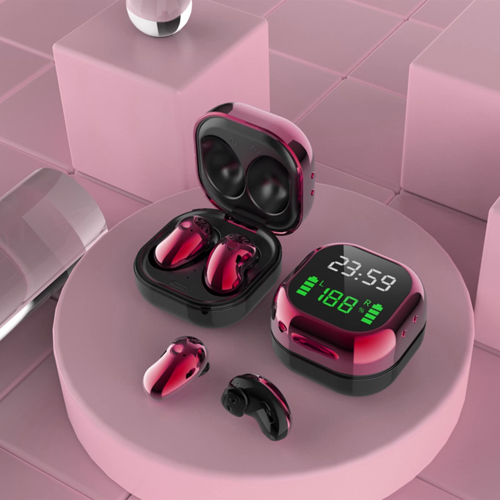 Best Wireless Earbuds with Active Noise Cancelling & Microphone - Premium Deep Bass In-Ear Headphones with Stereo Sound & In-Ear Detection | Perfect for Workouts, Commuting & Office Use