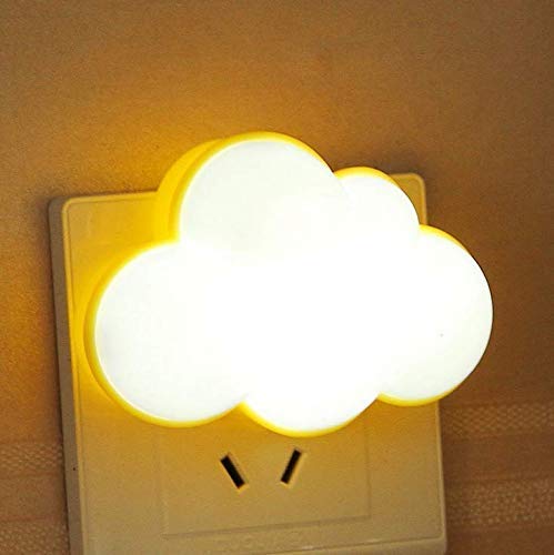 Smart LED Cloud Night Light with Light Sensor - Plug in Nursery Lamp for Baby & Kids Room, Children's Bedroom, Hallway - Soft Glow for Nighttime Feeding, Soothing Sleep & Safe Navigation