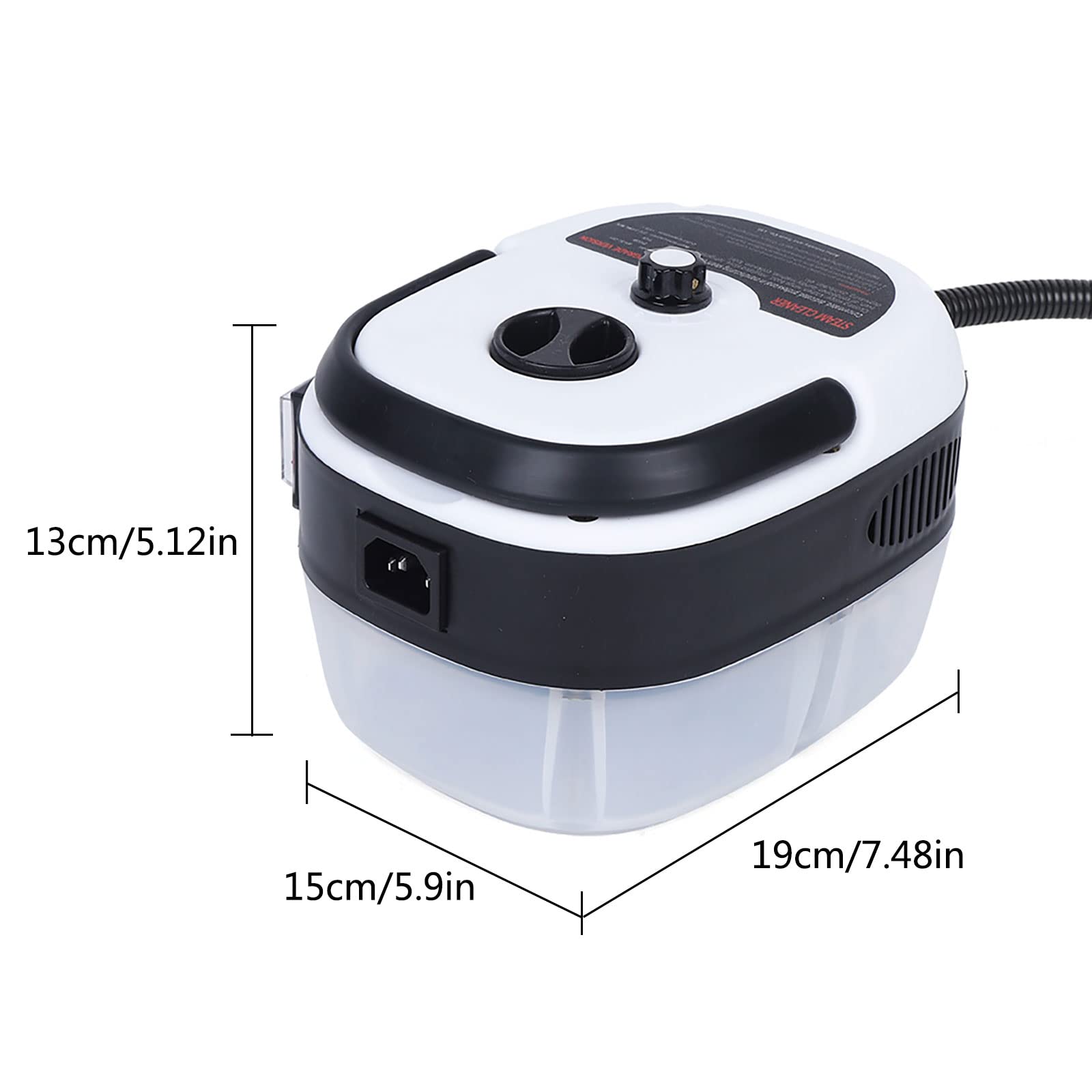 2500W Handheld Steam Cleaner for Home & Car - Fast Heating, 3 Brush Heads