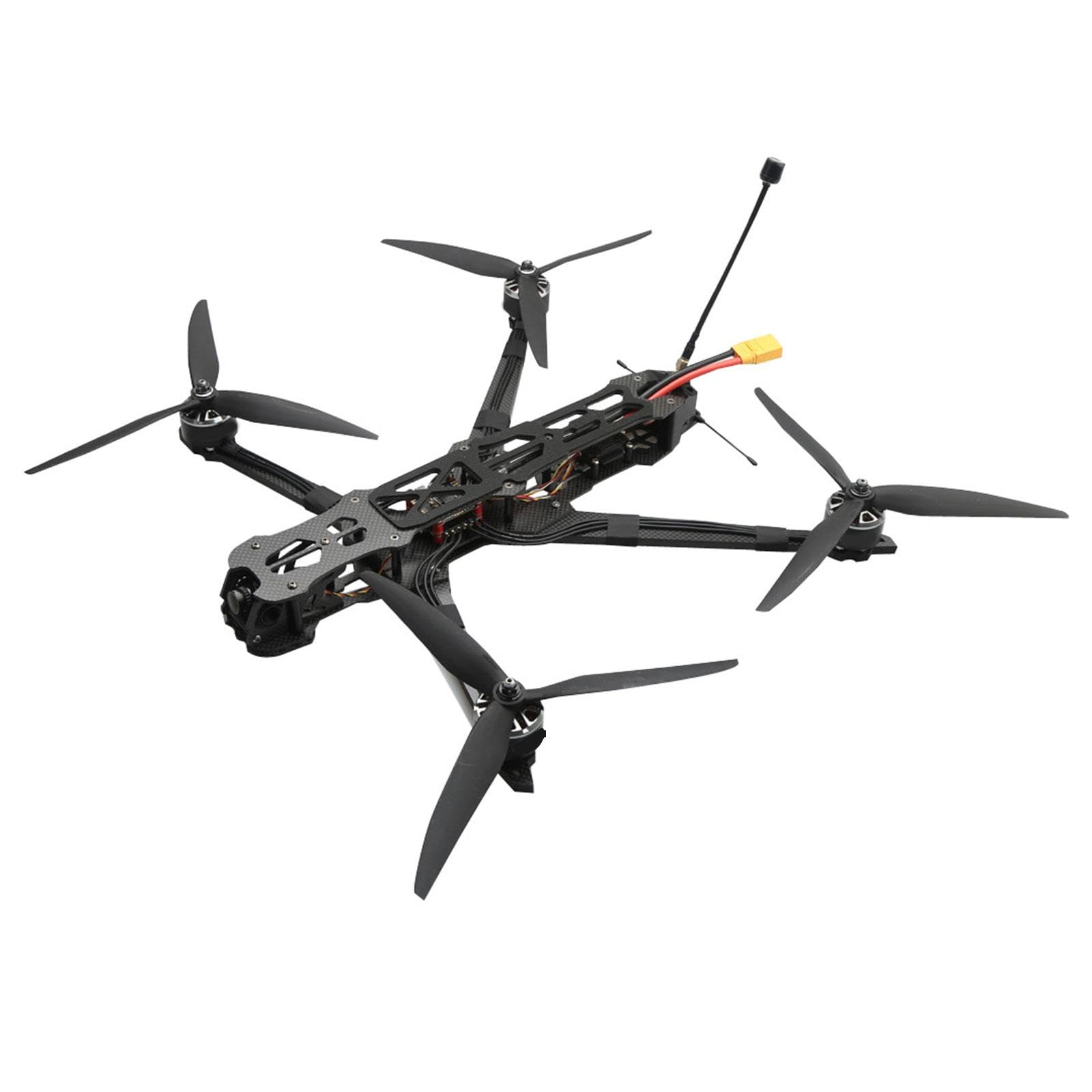 Lightweight Carbon Fiber FPV Drone Frame with 7mm Arms for 10inch Props - Perfect for Racing, Freestyle Flying & Aerial Photography