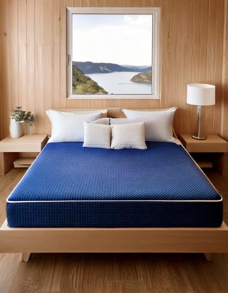 Mielmooncare 8-Inch Medium Firm Hybrid Mattress - Plush Double-Sided Tight Top, Waterproof Vinyl Cover with Innerspring Support (Full Size) | Perfect for Guest Rooms, Dorms & Small Bedrooms